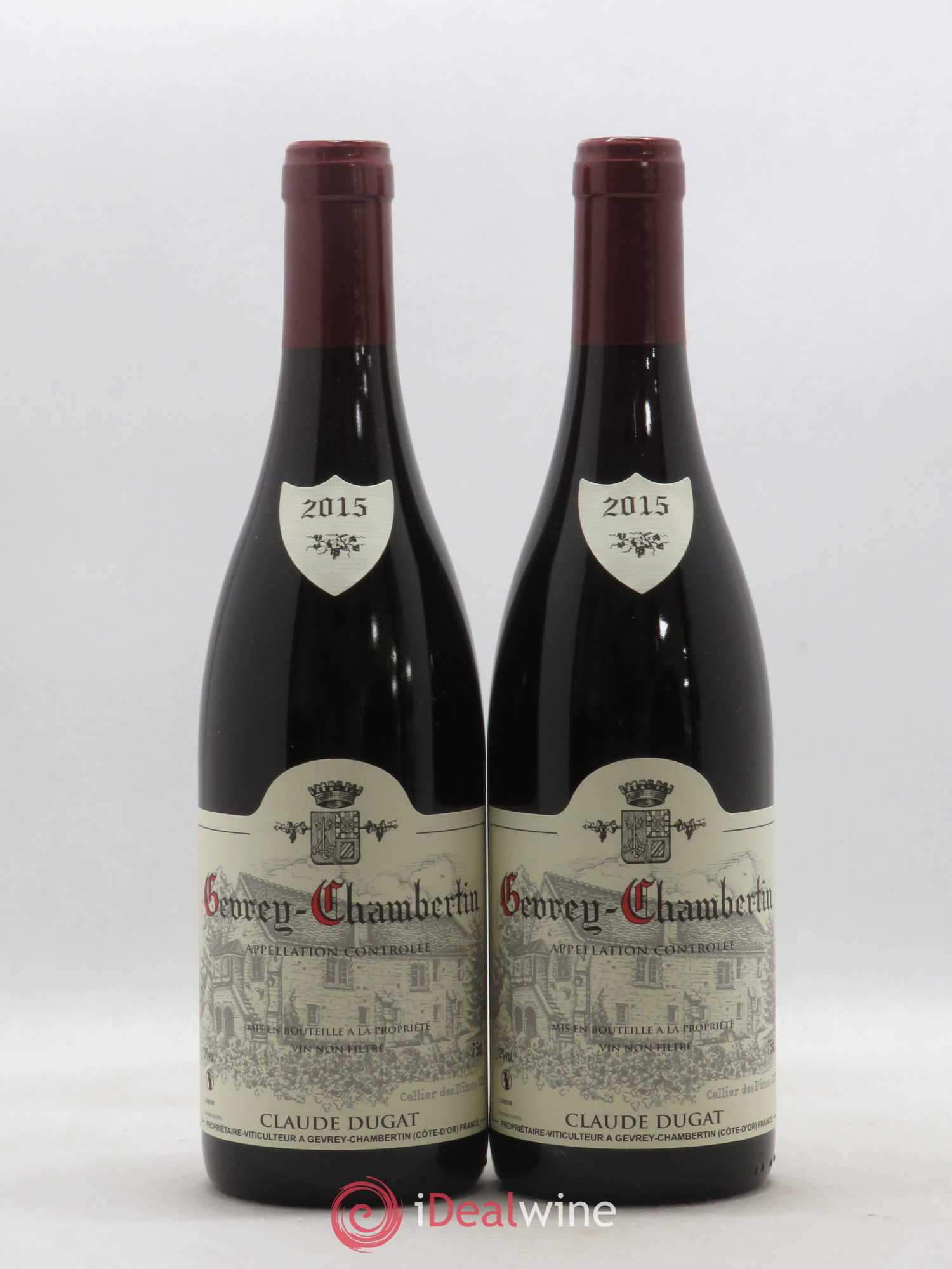 Gevrey-Chambertin Claude Dugat 2015 - Lot de 2 bouteilles - 0