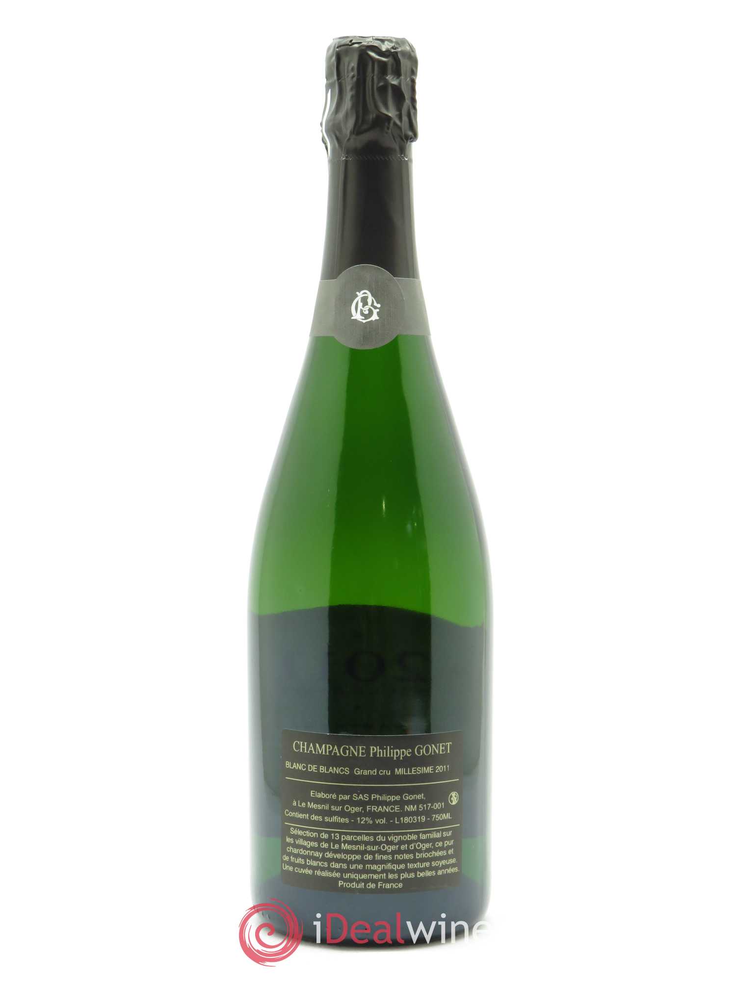 Millésimé Blanc de Blancs Grand Cru Philippe Gonet 2011 - Lot de 1 bouteille - 1