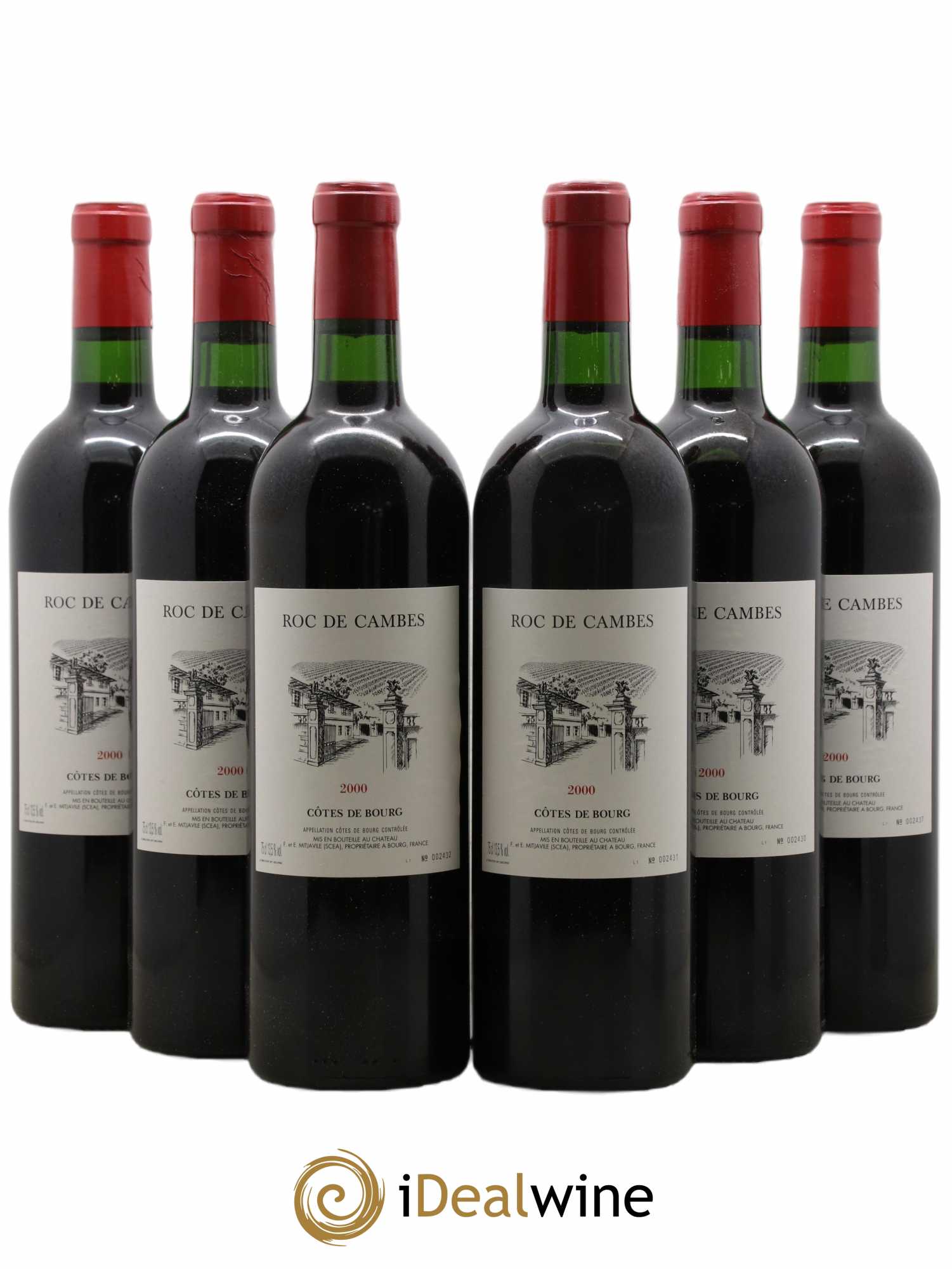 Roc de Cambes 2000 - Lot of 6 bottles - 0