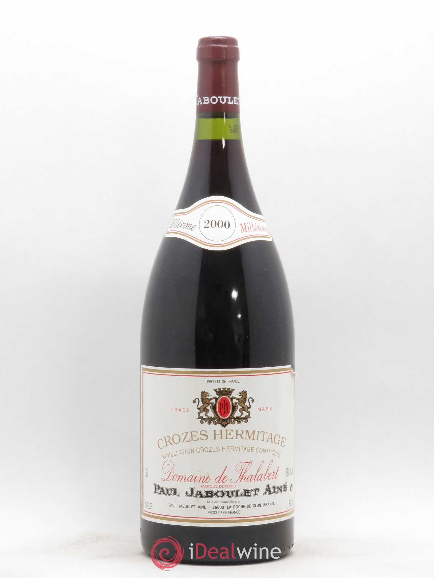 Crozes-Hermitage Domaine de Thalabert Paul Jaboulet Ainé 2000 - Lot de 1 magnum - 0