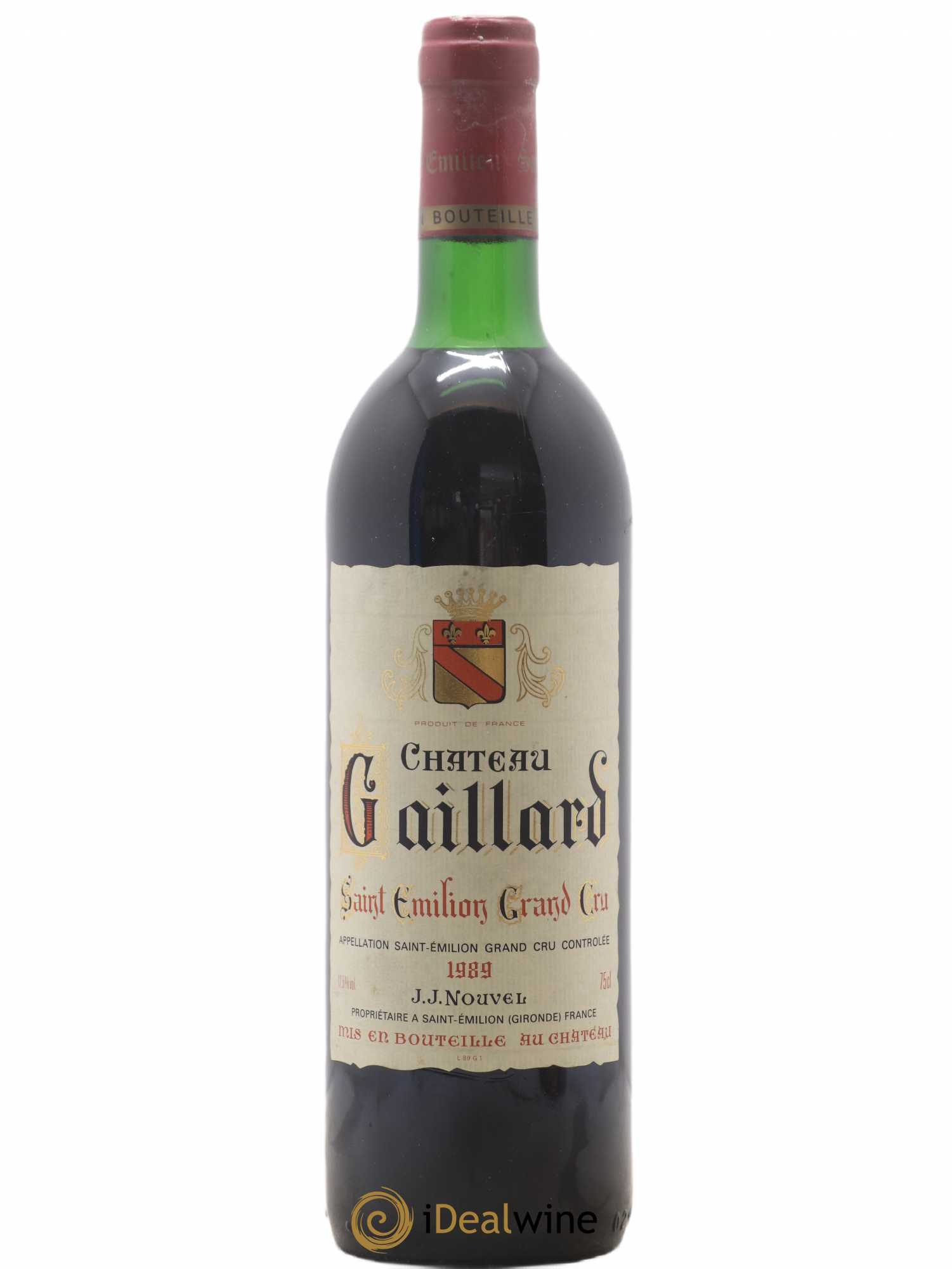 Saint-Émilion Grand Cru Château Gaillard (sans prix de réserve) 1989 - Lot de 1 bouteille - 0