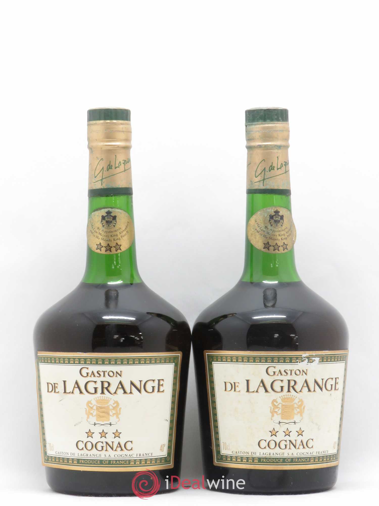 Cognac Gaston De La Grange - Lot de 2 bouteilles - 0