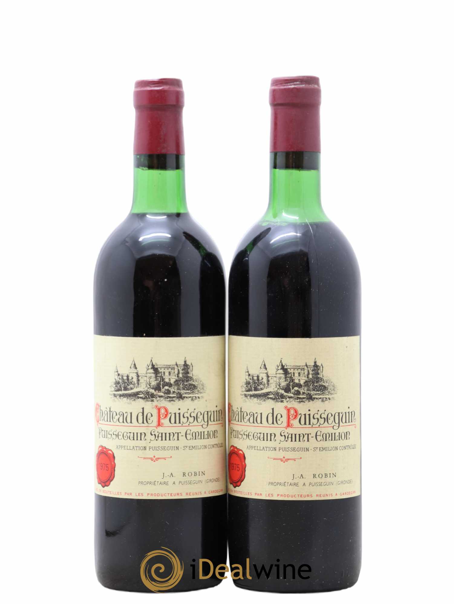 Puisseguin Saint-Emilion Château de Puisseguin 1975 - Lot de 2 bouteilles - 0