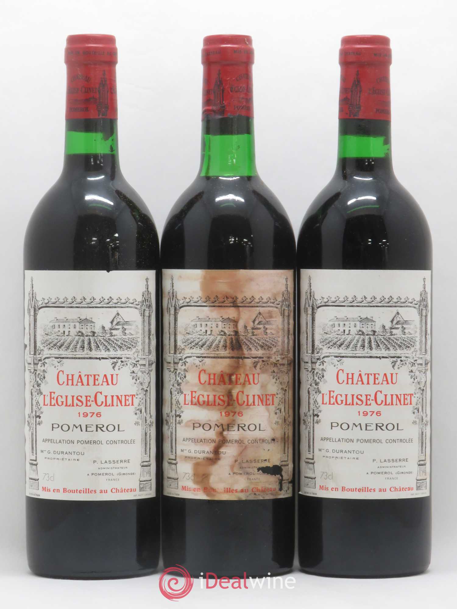 Château l' Église Clinet 1976 - Lot of 12 bottles - 1