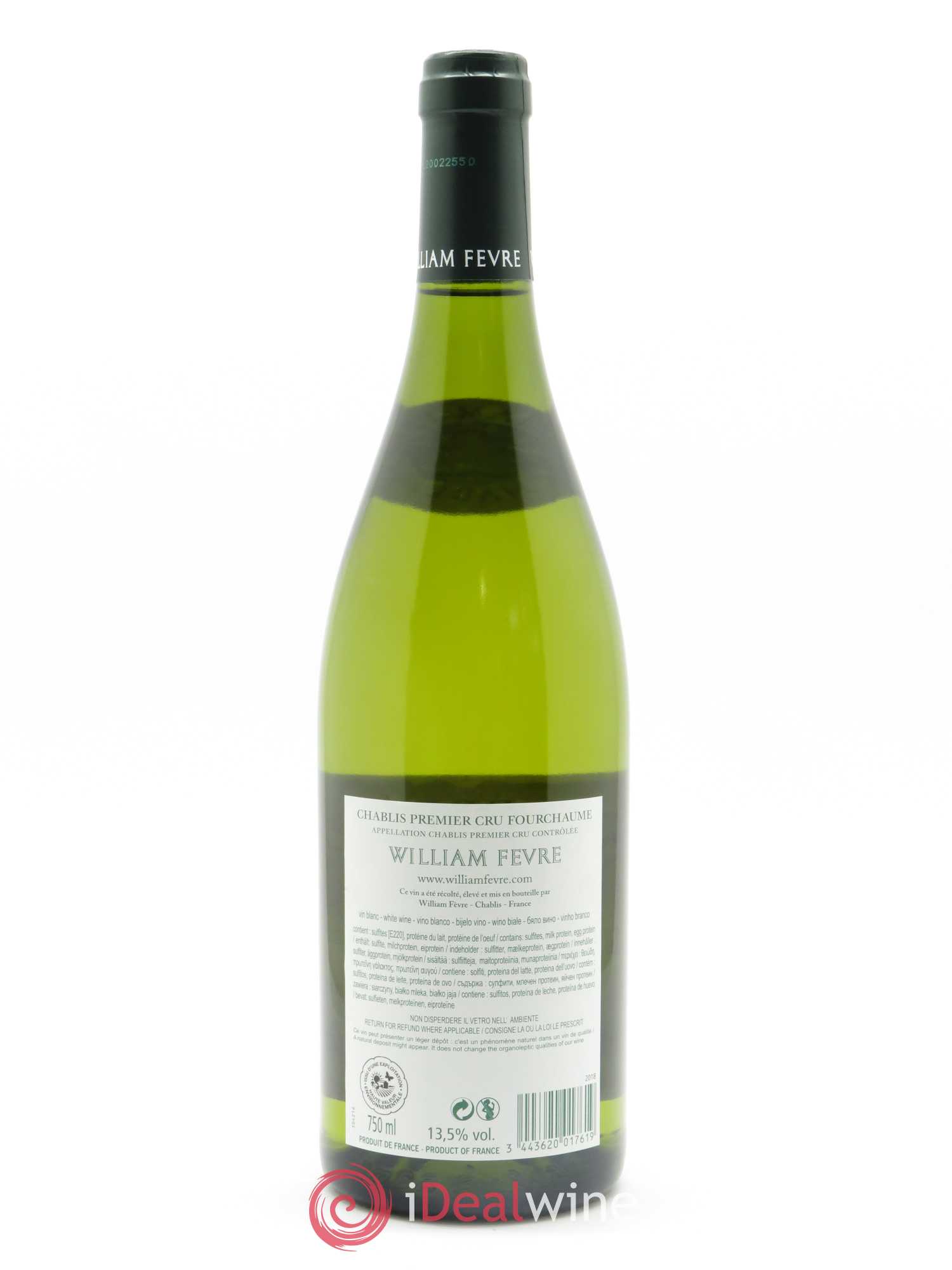 Chablis 1er Cru Fourchaume William Fèvre 2018 - Lot of 1 bottle - 1