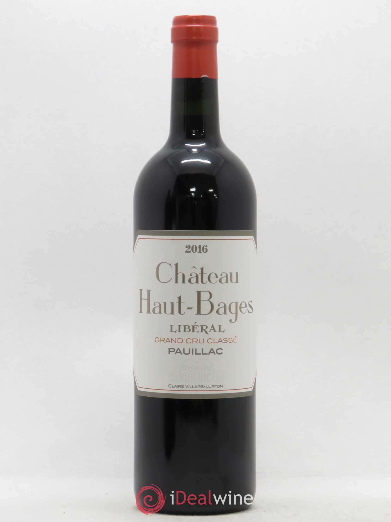 Château Haut Bages Libéral 5ème Grand Cru Classé 2016 - Lot de 1 bouteille - 0