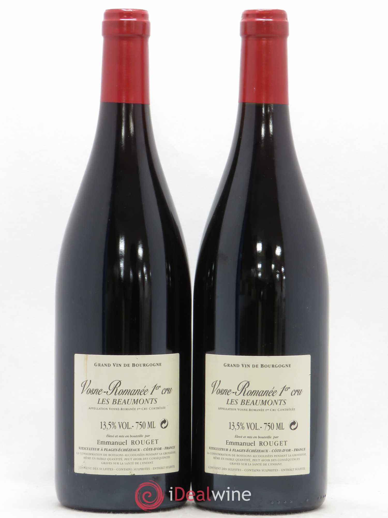 Vosne-Romanée 1er Cru Les Beaumonts Emmanuel Rouget 2008 - Lot de 2 bouteilles - 1