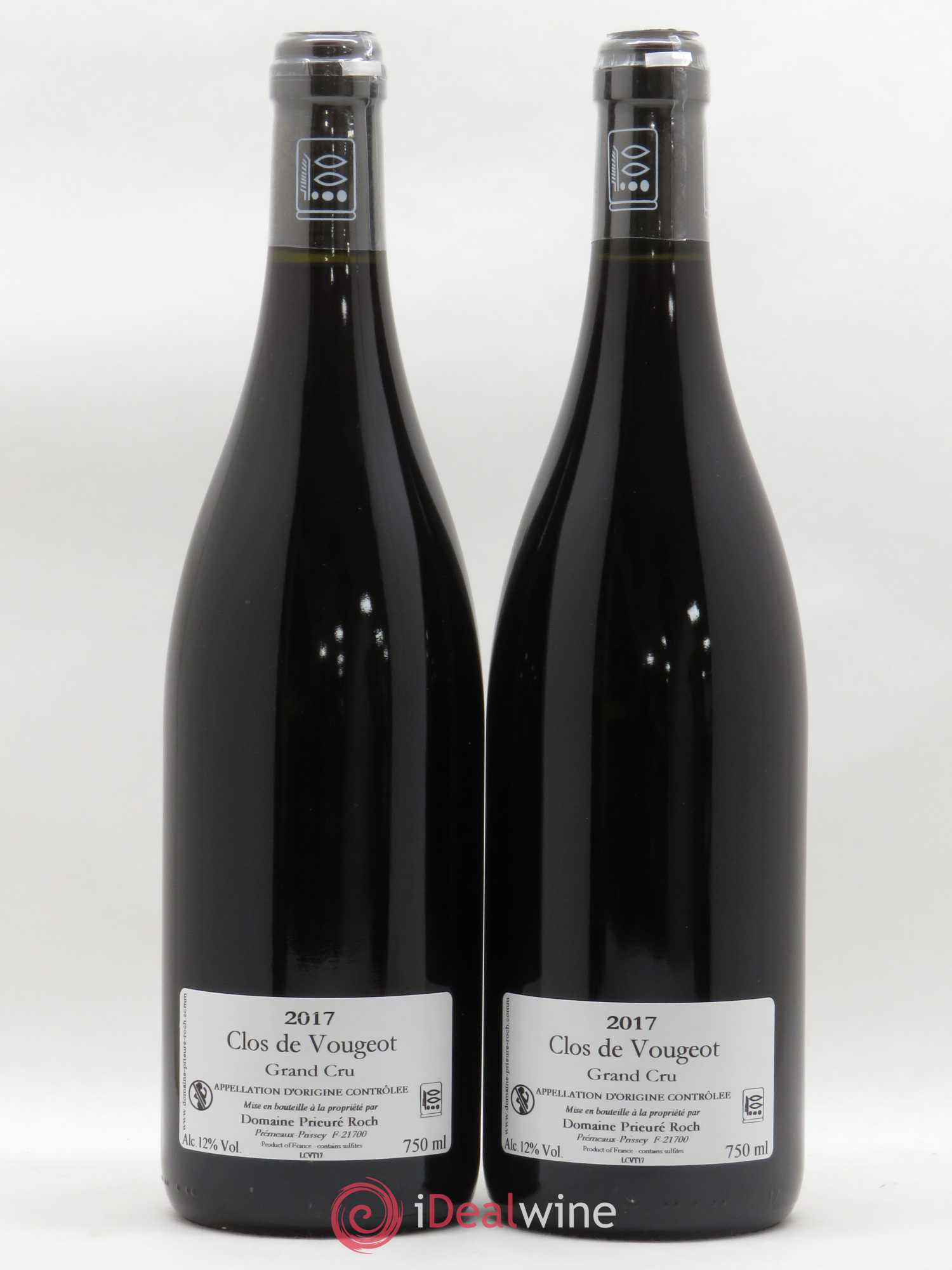 Clos de Vougeot Grand Cru Prieuré Roch 2017 - Lot of 2 bottles - 1