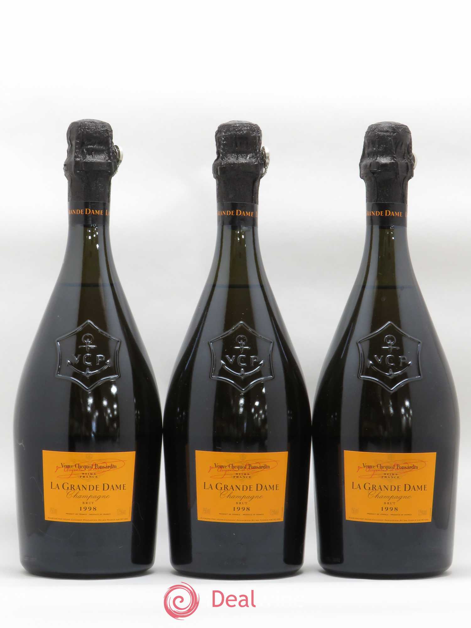 La Grande Dame Veuve Clicquot Ponsardin 1998 - Lot de 3 bouteilles - 0