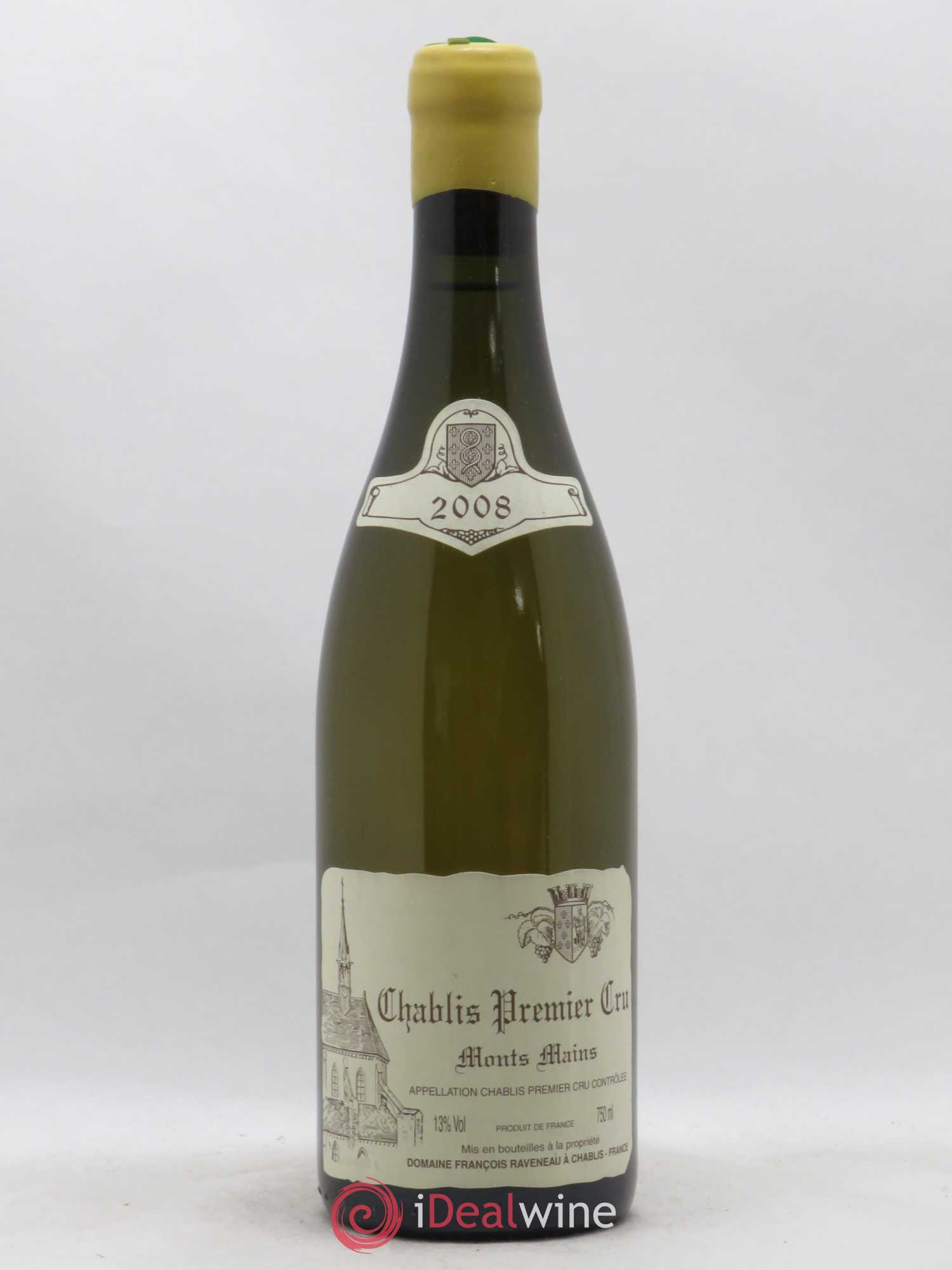 Chablis 1er Cru Monts Mains Raveneau (Domaine) 2008 - Lot of 1 bottle - 0