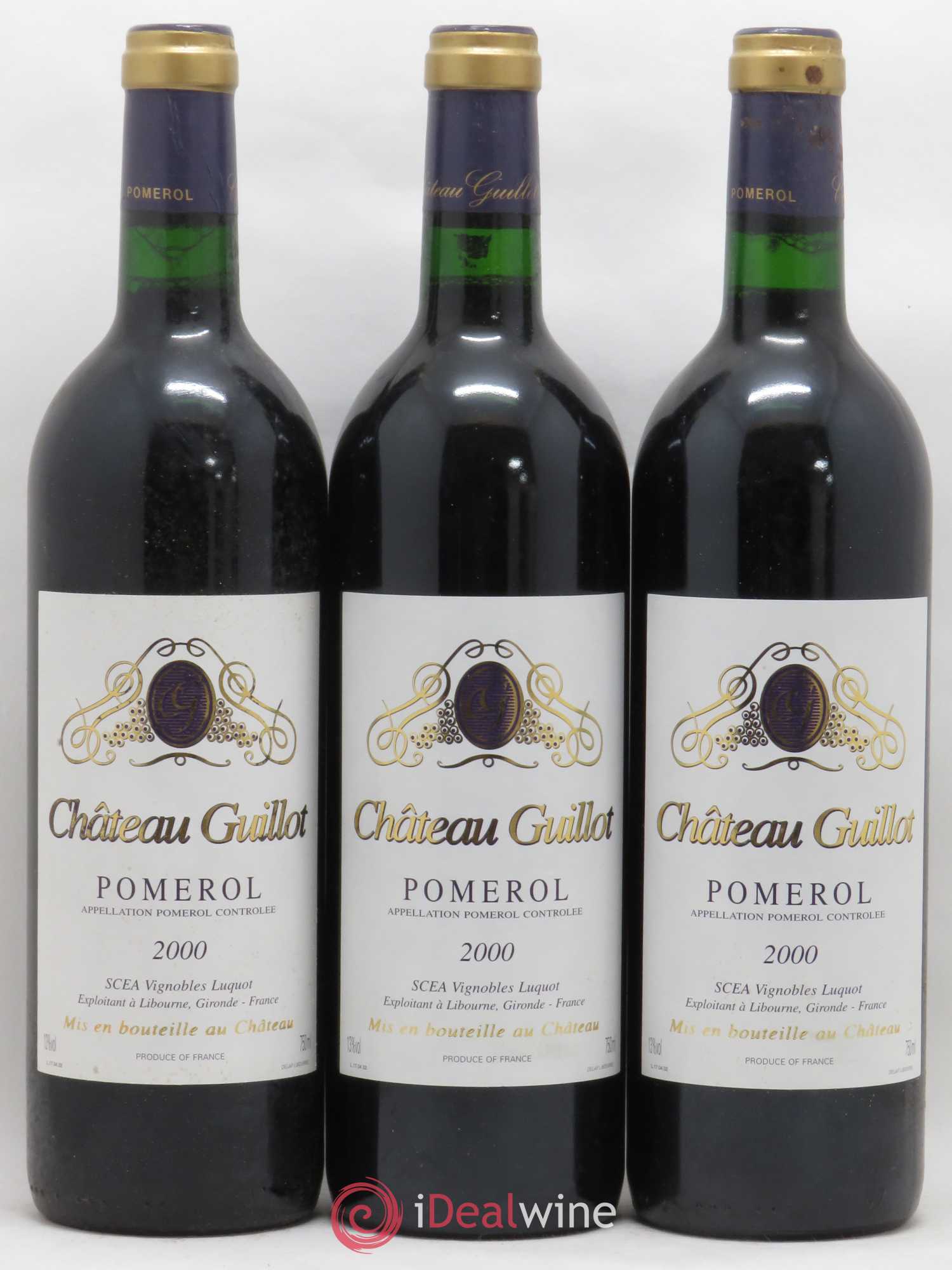 Château Guillot 2000 - Lot de 3 bouteilles - 0