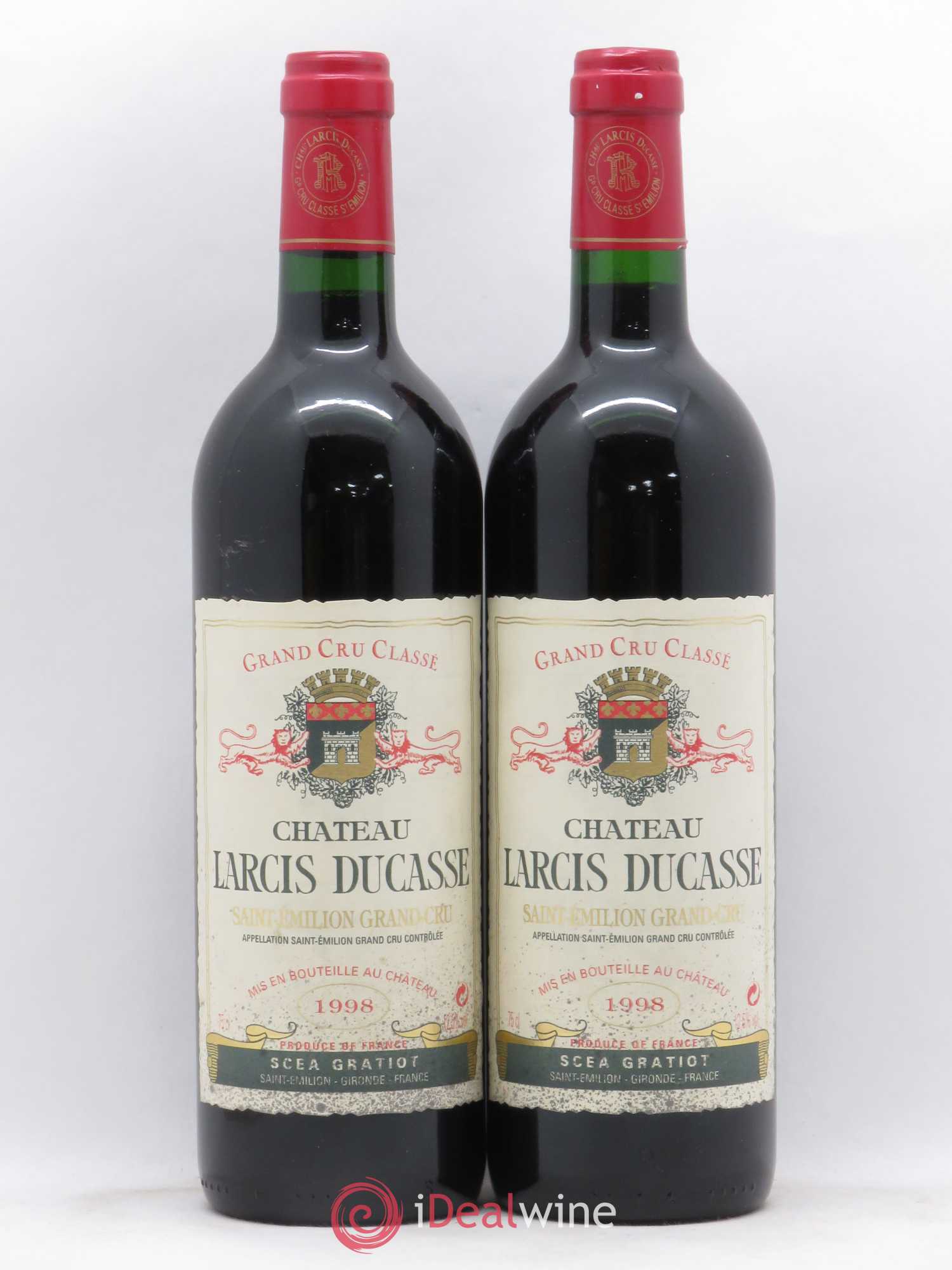 Château Larcis Ducasse 1er Grand Cru Classé B 1998 - Lot of 2 bottles - 0