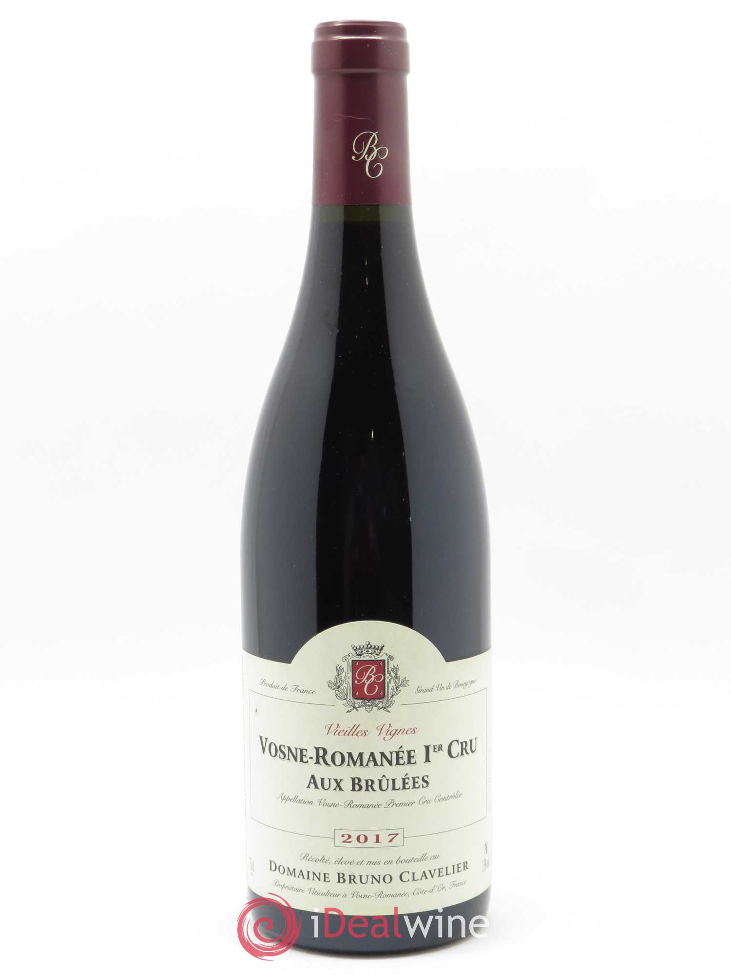 Vosne-Romanée 1er Cru Aux Brulées Vieilles Vignes Bruno Clavelier 2017 - Lot de 1 bouteille - 0