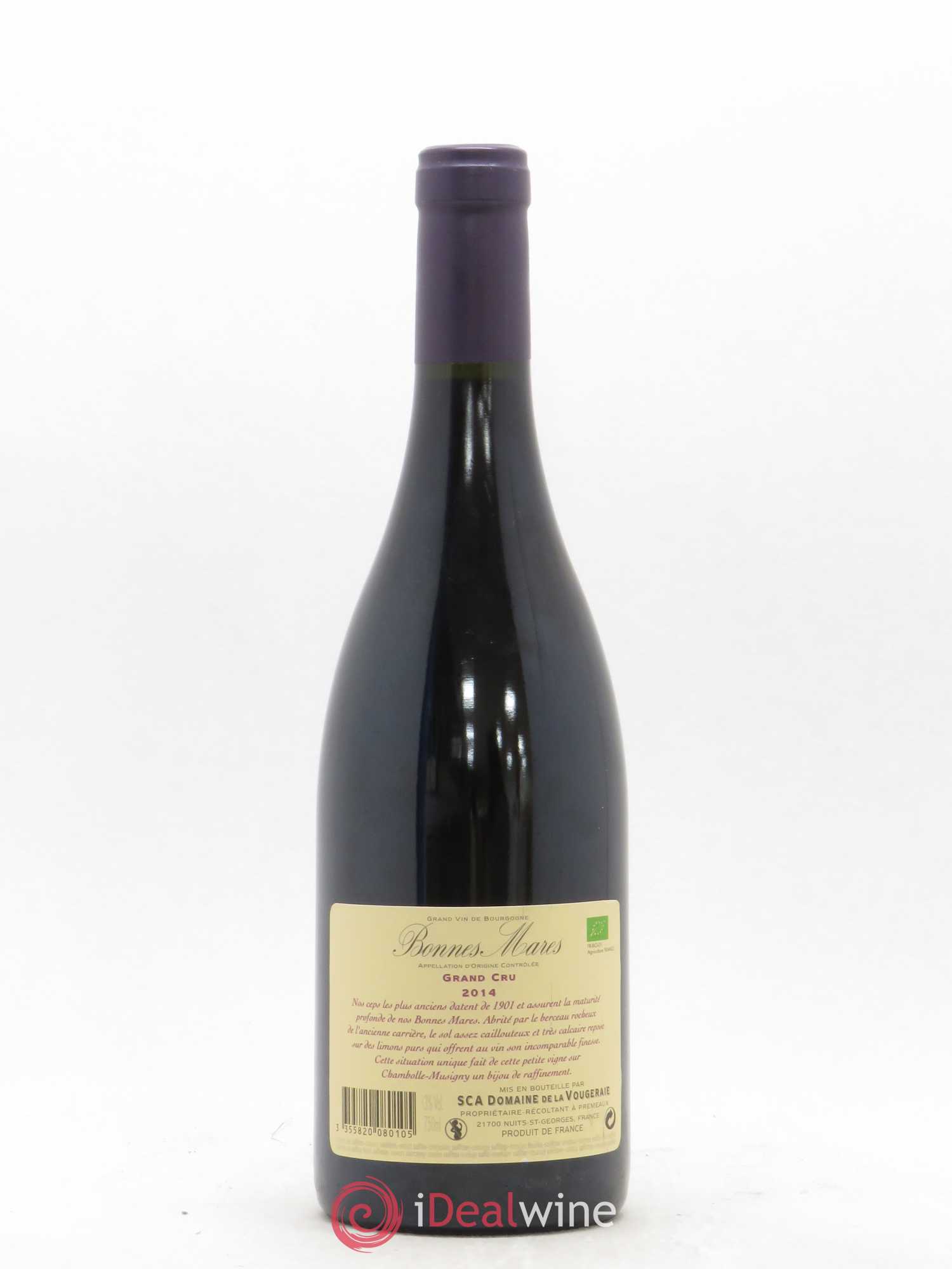 Bonnes-Mares Grand Cru La Vougeraie 2014 - Lot de 1 bouteille - 1