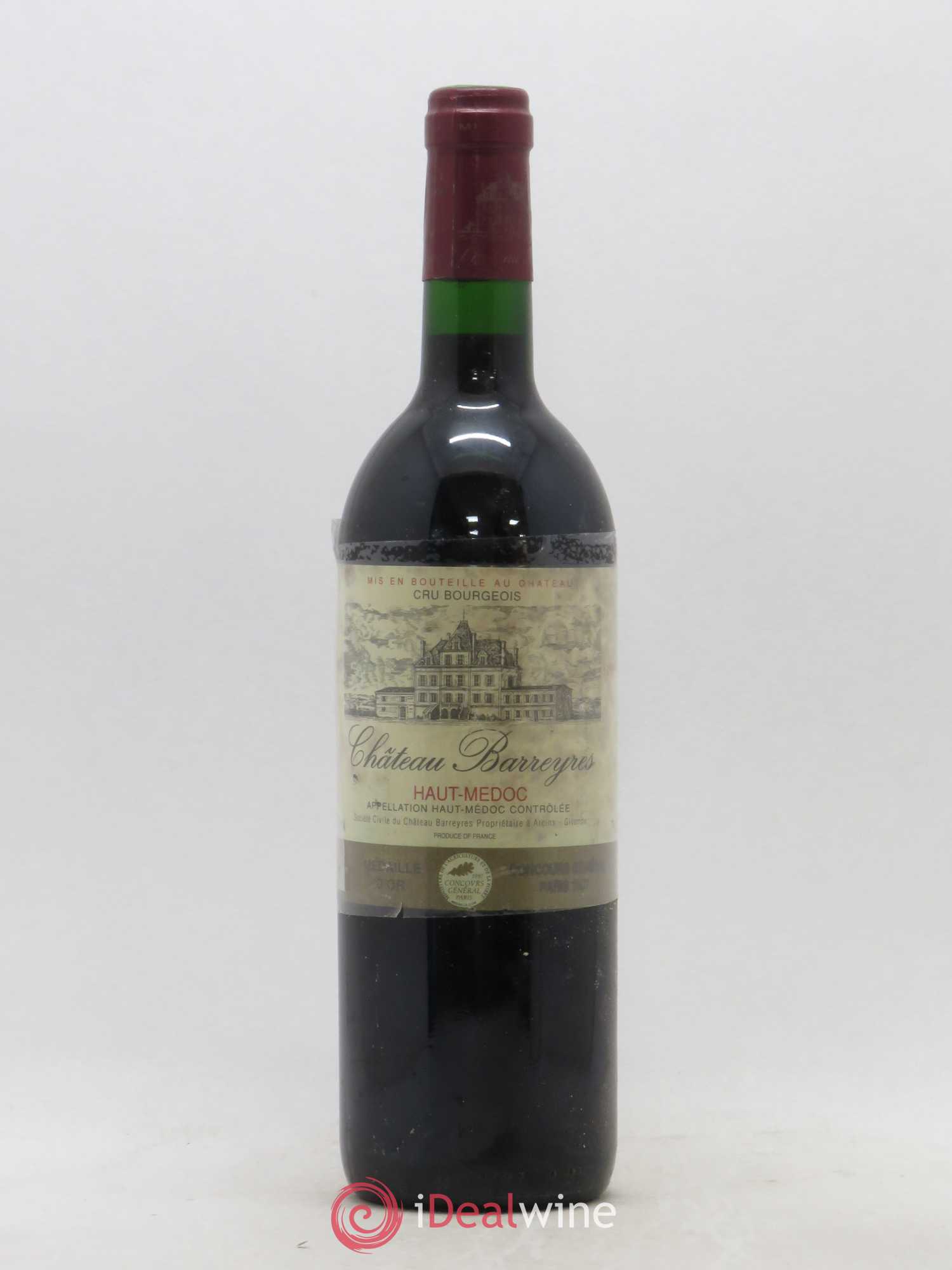 Château Barreyres Cru Bourgeois  (senza prezzo di riserva) 1995 - Lotto di 1 bottiglia - 0