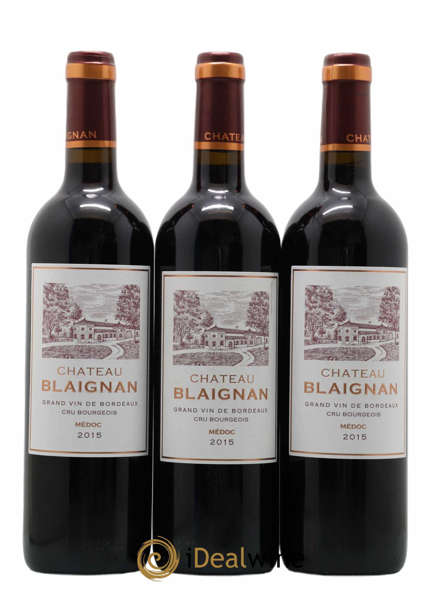 Château Blaignan Cru Bourgeois 2015 - Lot de 3 bouteilles - 0