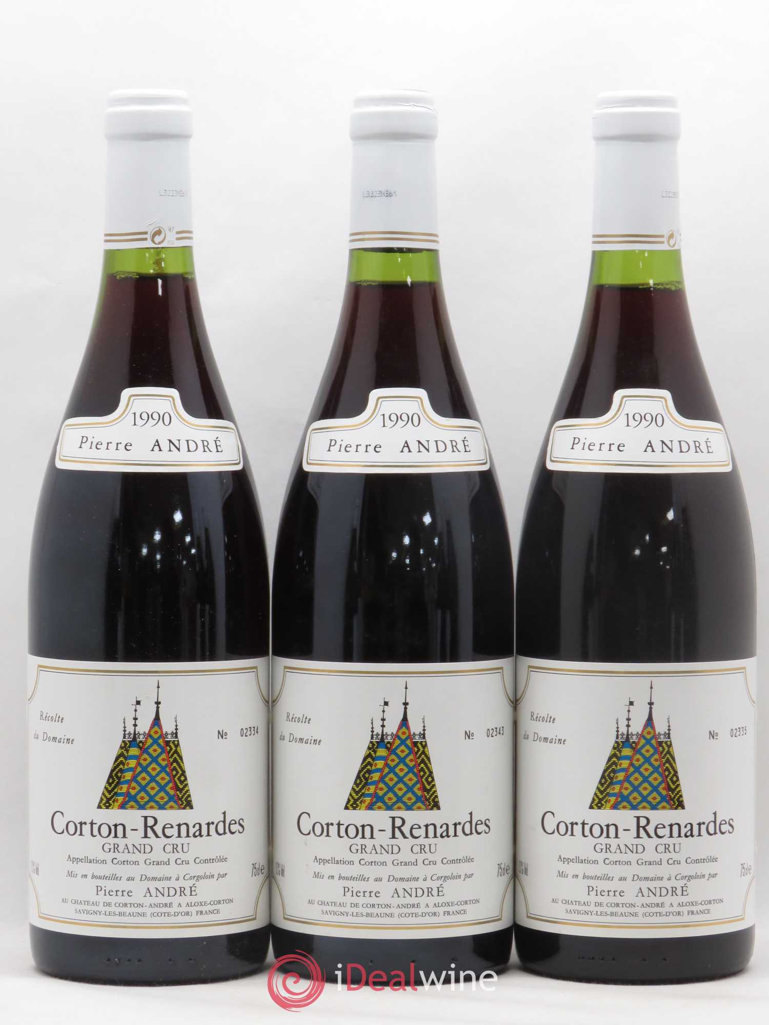 Corton Grand Cru Renardes Pierre Andre Château de Corton-André 1990 - Lot of 6 bottles - 1