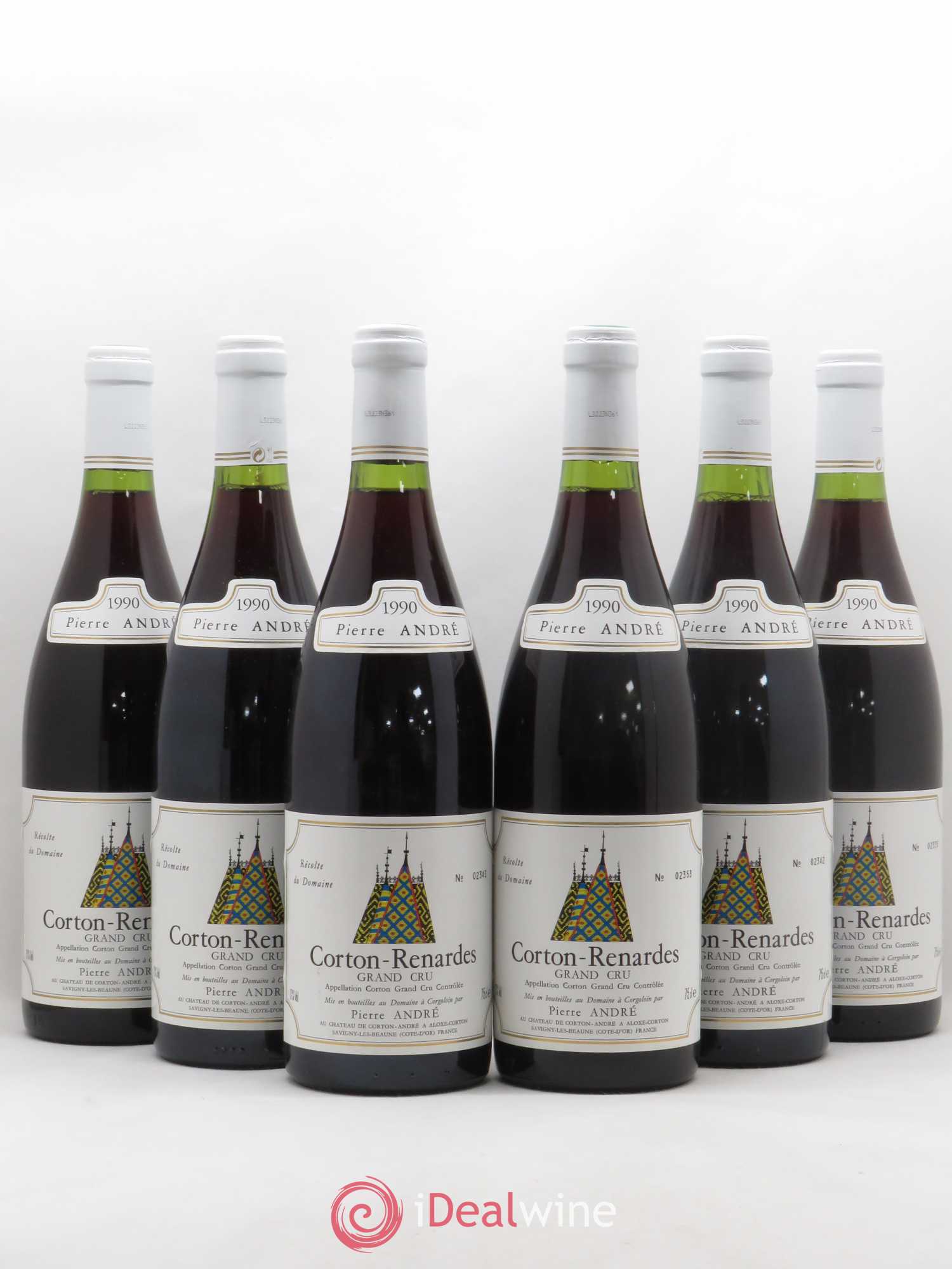 Corton Grand Cru Renardes Pierre Andre Château de Corton-André 1990 - Lot of 6 bottles - 0