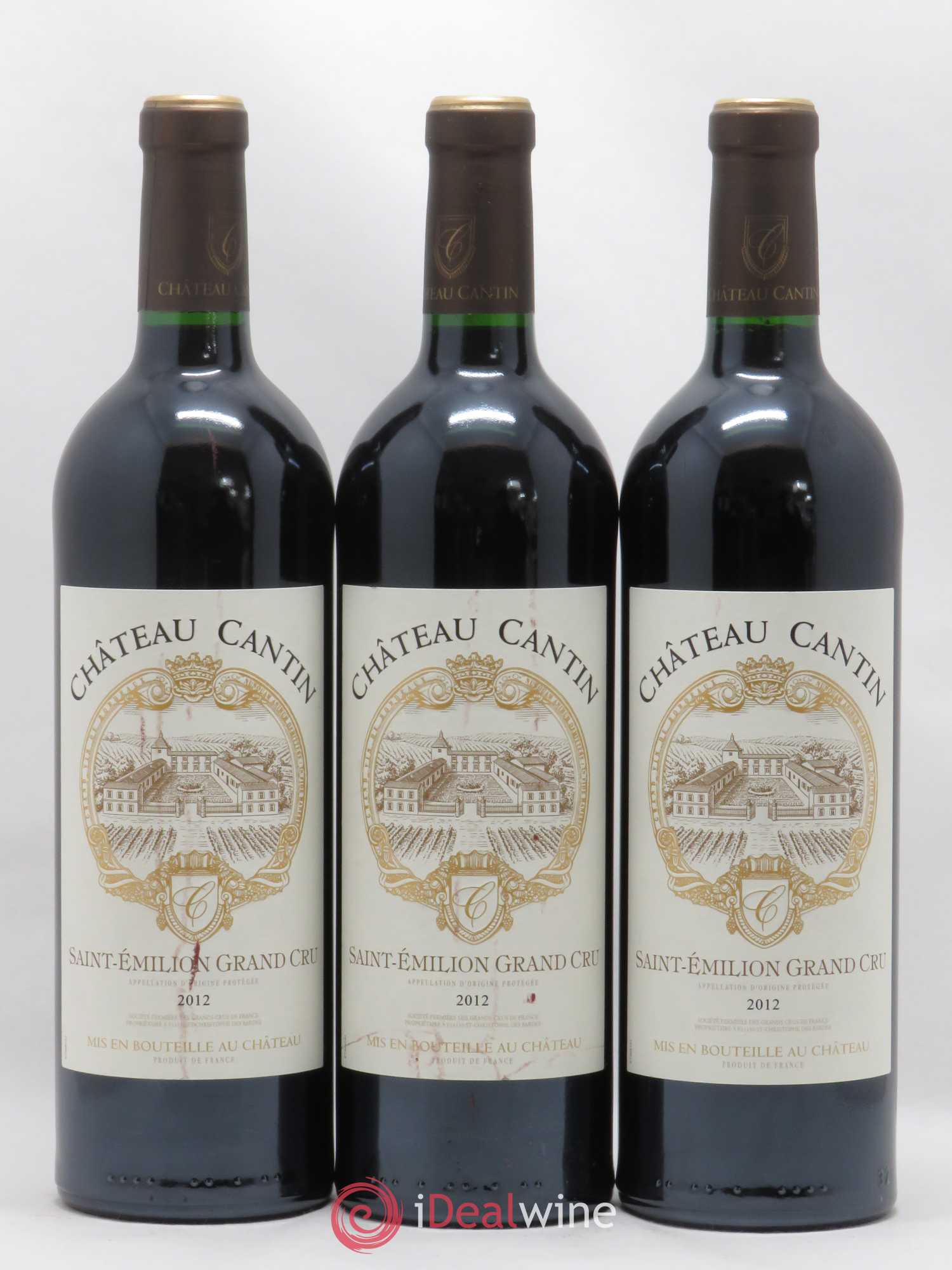 Château Cantin  (sans prix de réserve) 2012 - Lot de 6 bouteilles - 1