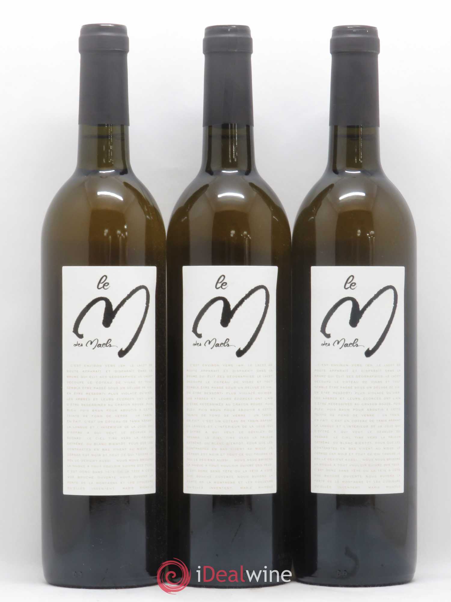 IGP Pays d'Oc Le M des Maels Roussane Domaine des Maels (no reserve) 2015 - Lot of 3 bottles - 0