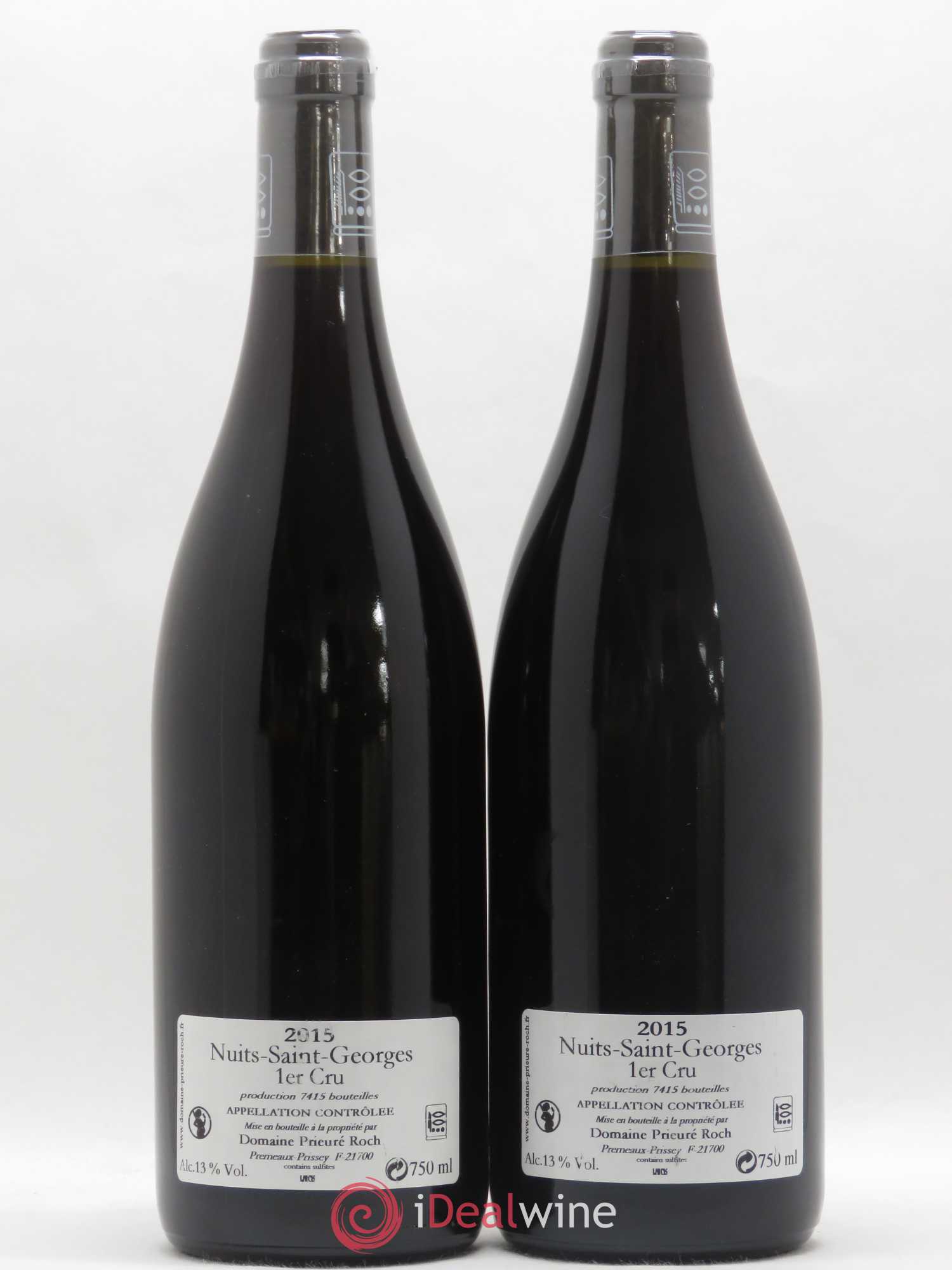 Nuits Saint-Georges 1er Cru Prieuré Roch 2015 - Lot of 2 bottles - 1