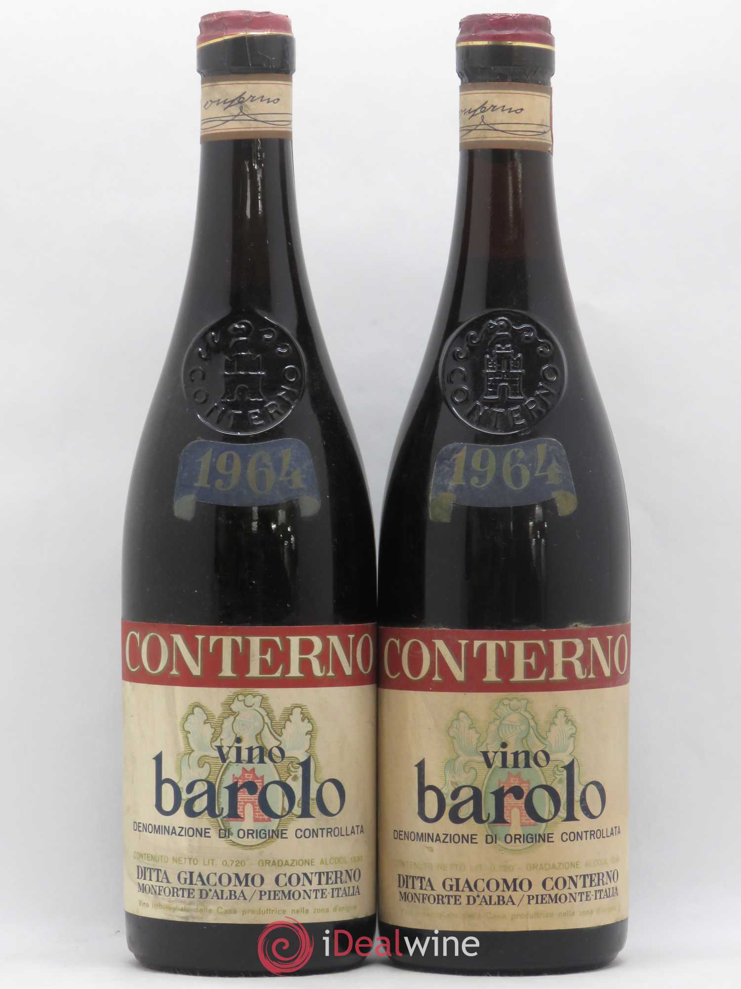 Barolo DOCG Giacomo Conterno 1964 - Lot of 2 bottles - 0