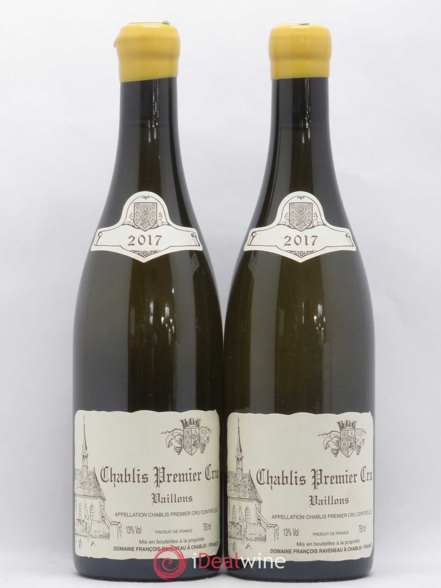 Chablis 1er Cru Vaillons Raveneau (Domaine) 2017 - Lot de 2 bouteilles - 0