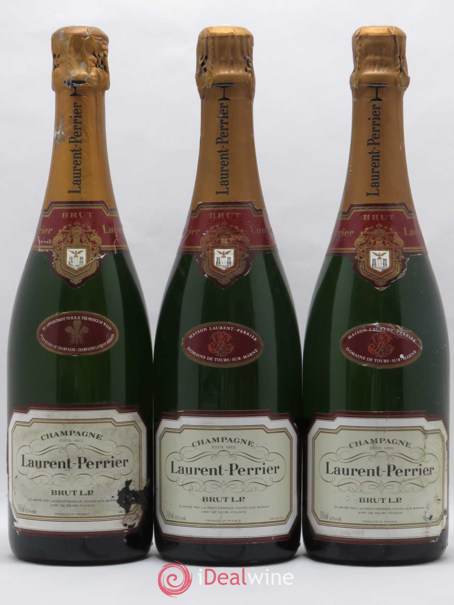 Champagne Laurent Perrier brut LP - Lot de 3 bouteilles - 0