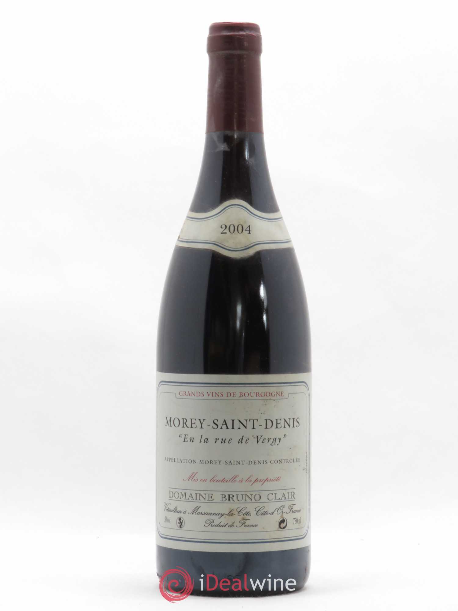 Morey Saint-Denis En la Rue de Vergy Bruno Clair (Domaine) 2004 - Lot of 1 bottle - 0