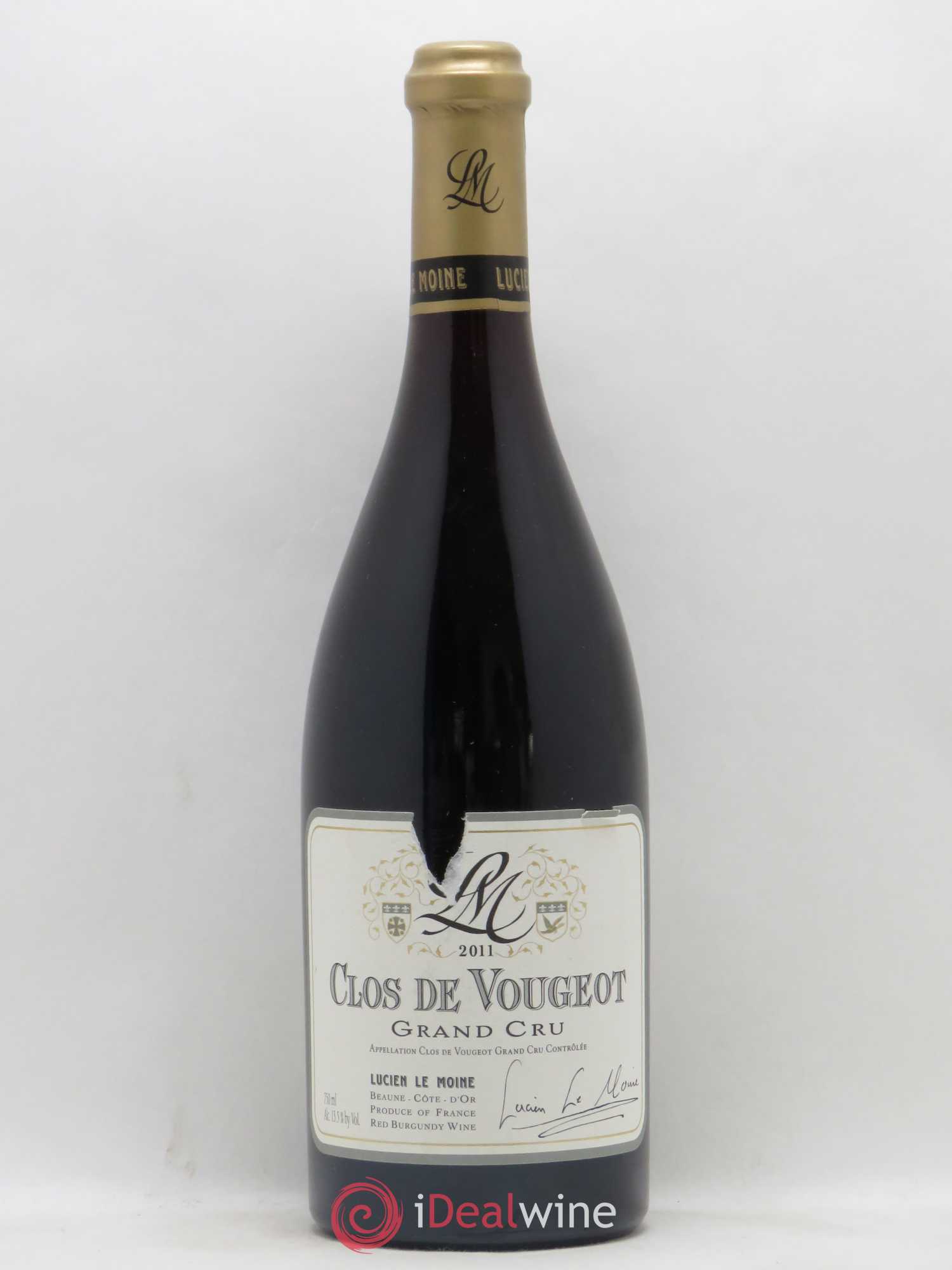 Clos de Vougeot Grand Cru Lucien Lemoine 2011 - Lot de 1 bouteille - 0