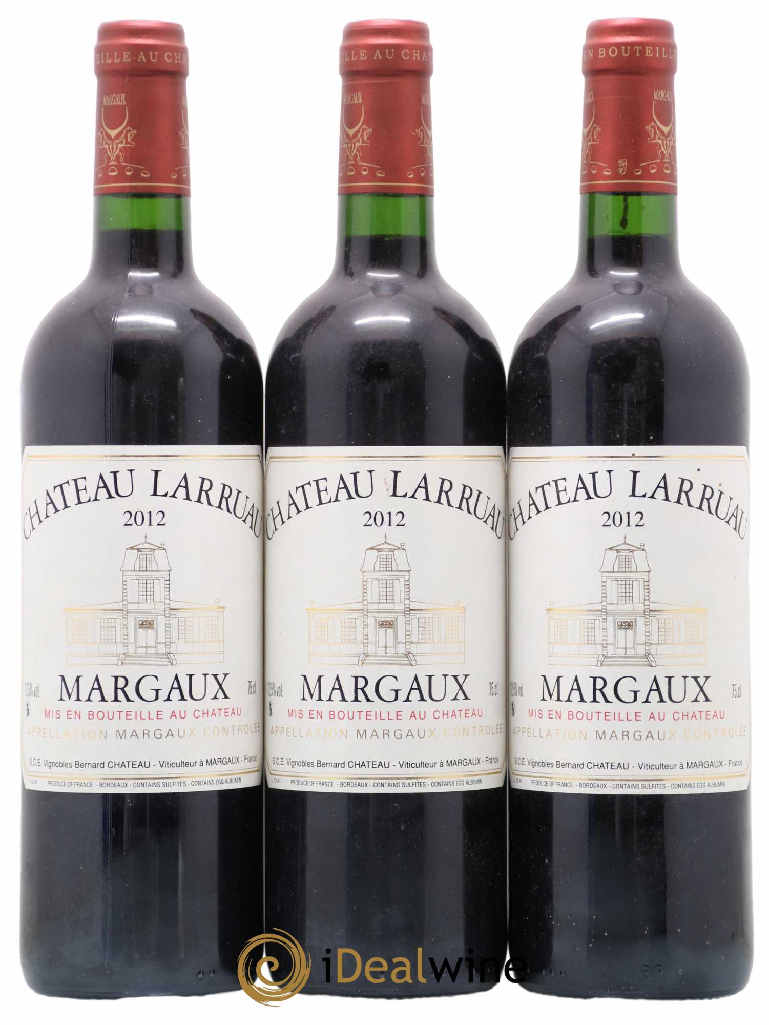 Château Larruau  (no reserve) 2012 - Lot of 3 bottles - 0