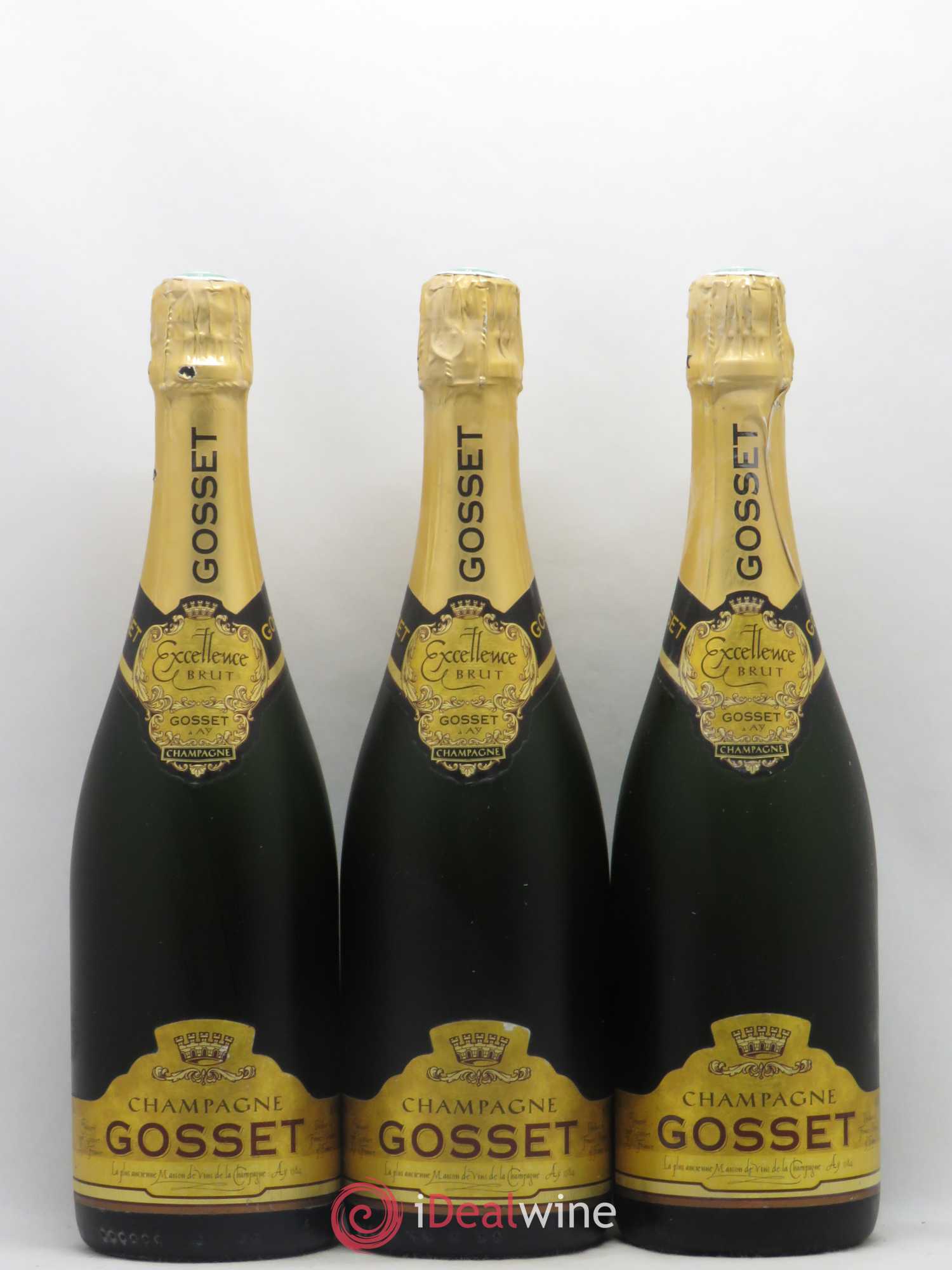 Champagne Gosset Excellence Brut - Lot de 3 bouteilles - 0