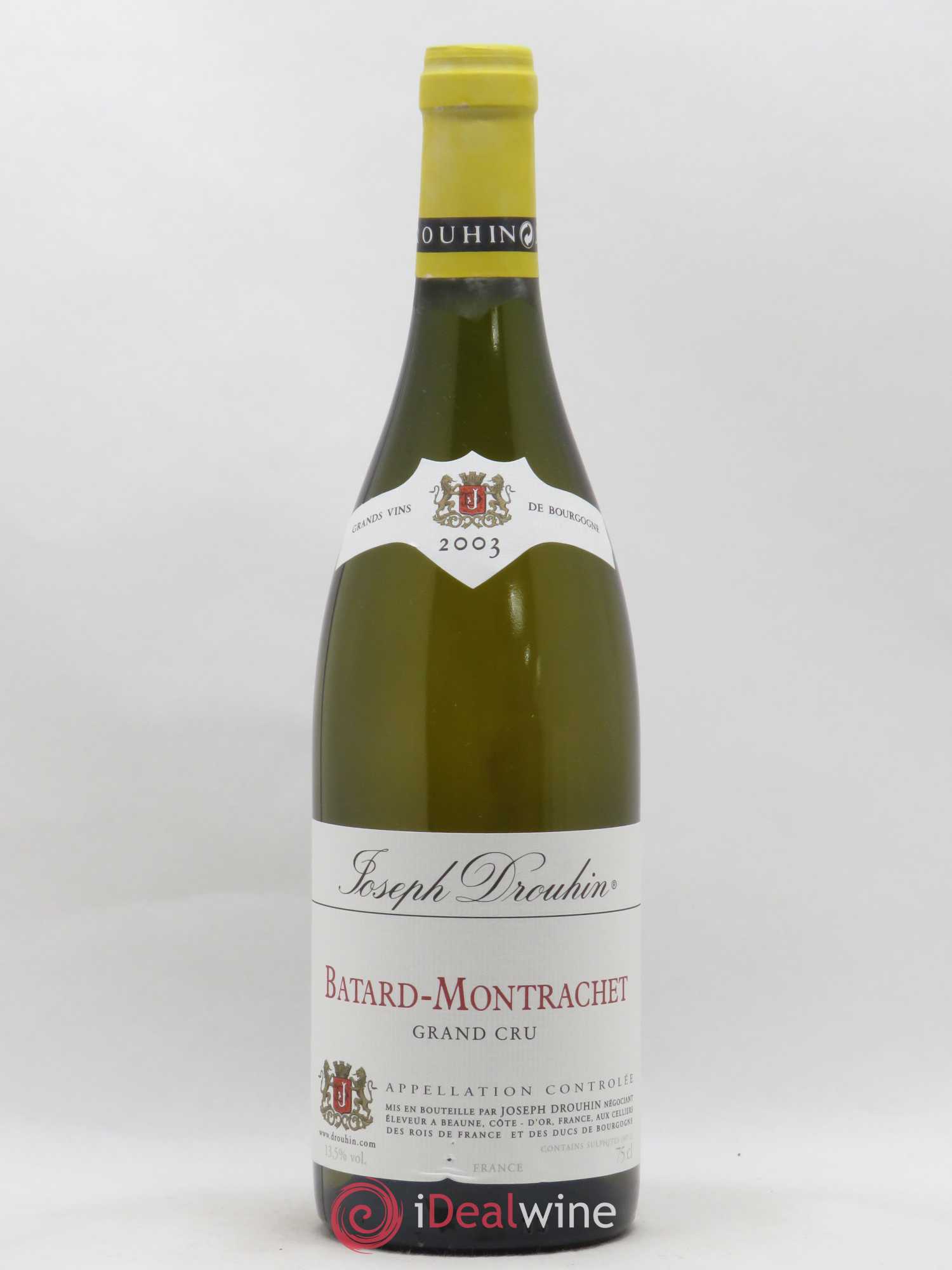 Bâtard-Montrachet Grand Cru Joseph Drouhin 2003 - Lot of 1 bottle - 0