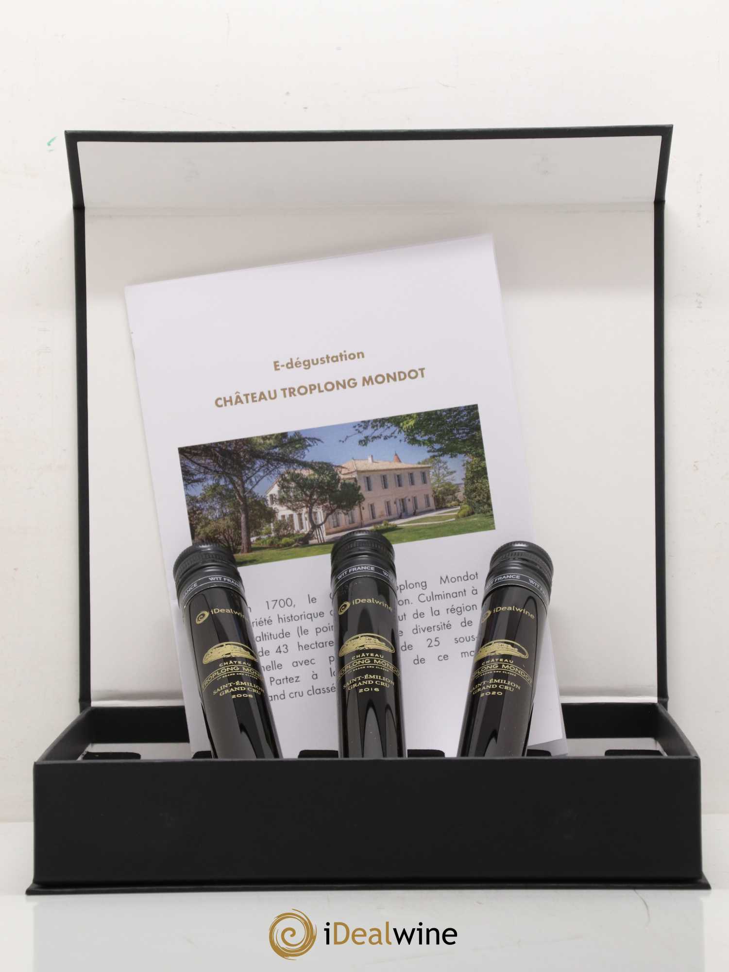 Coffret Dégustation FR 3 flacons (6cl) Château Troplong Mondot - Lot de 1 bouteille - 1