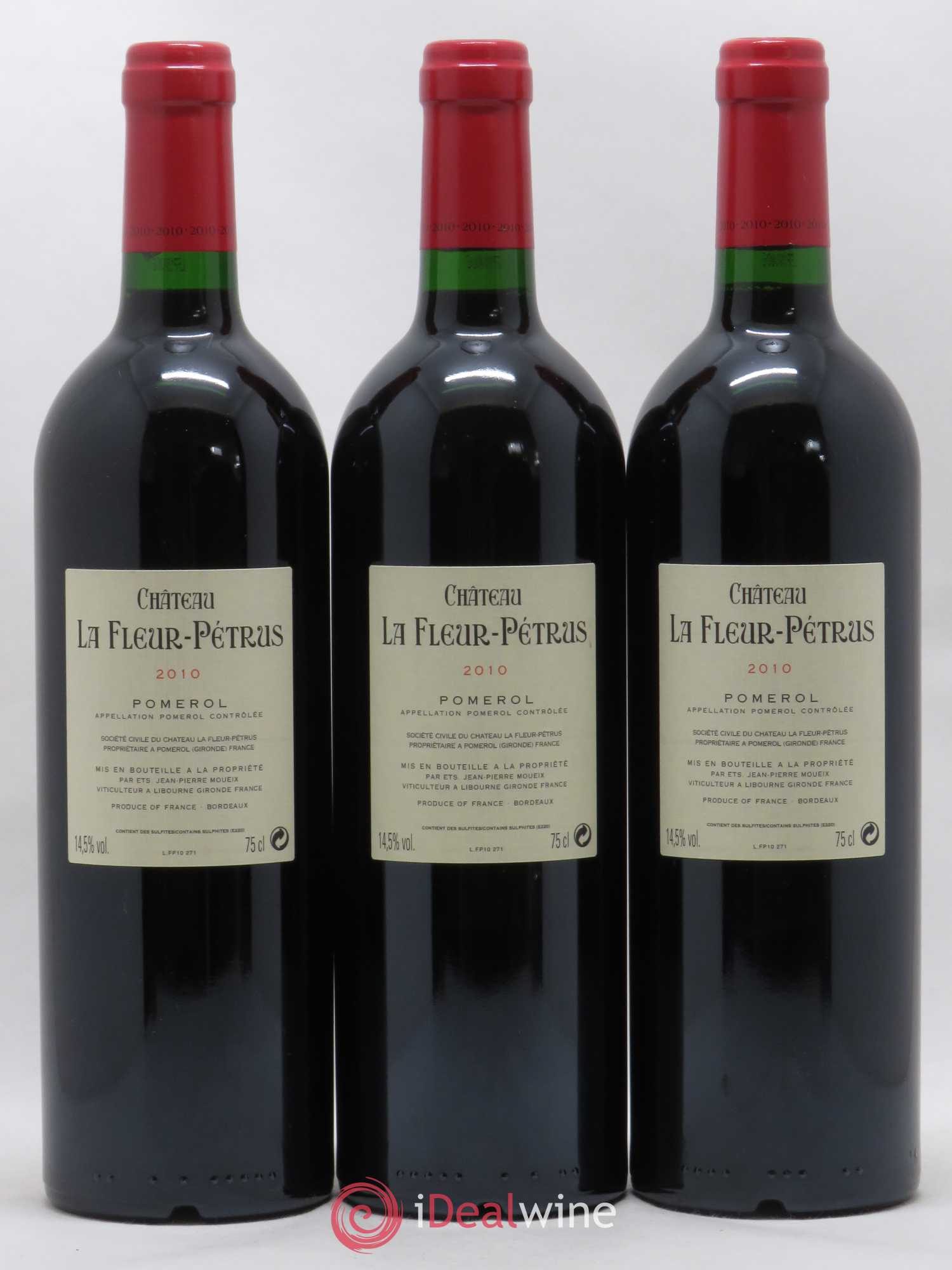 Château la Fleur Petrus 2010 - Lot of 3 bottles - 1