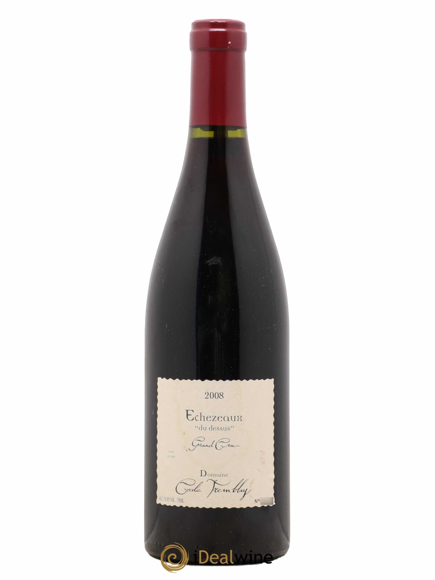 Echezeaux Grand Cru du dessus Cécile Tremblay 2008 - Lot de 1 bouteille - 0