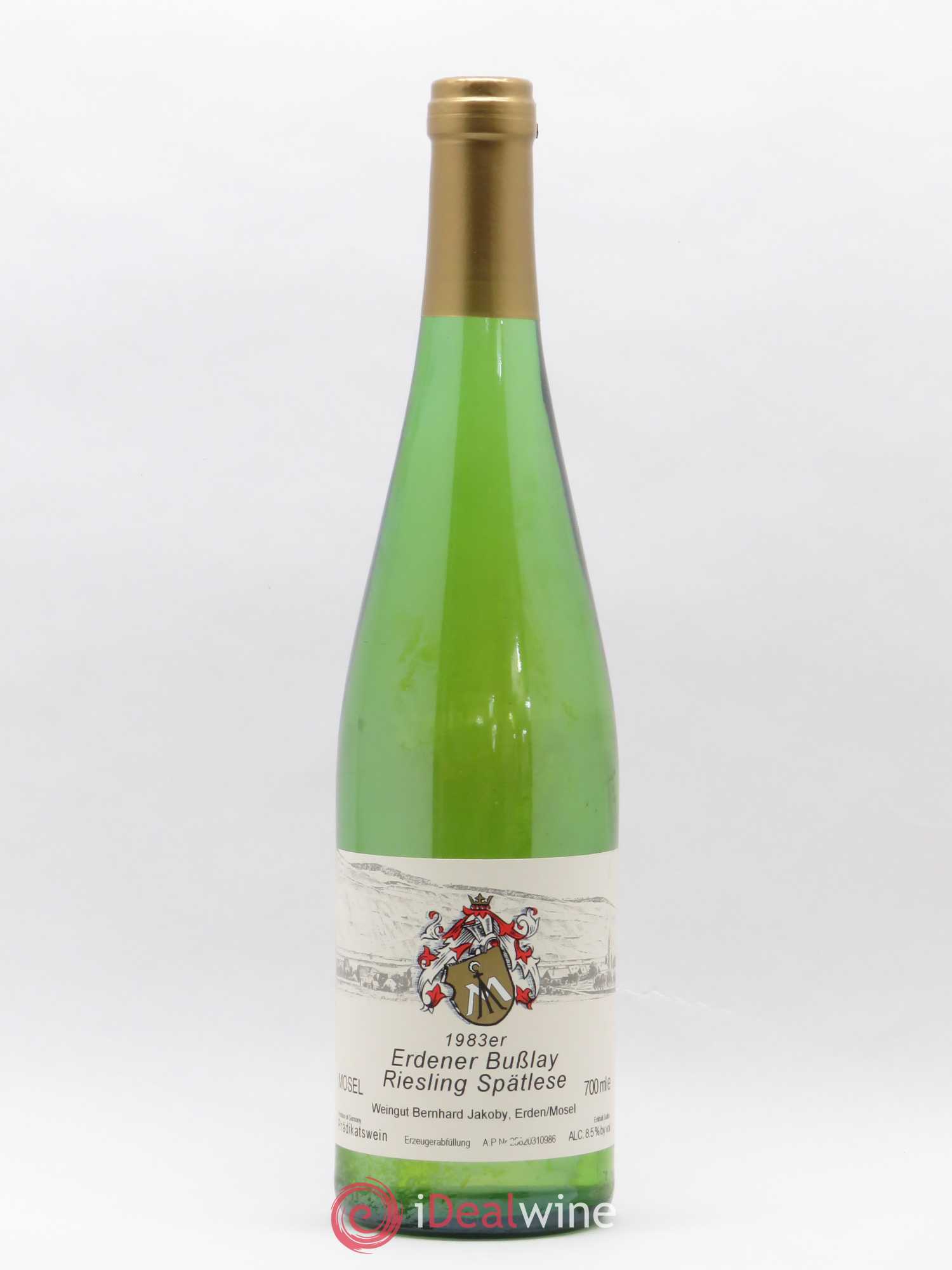 Allemagne Mosel-Saar Mosel Riesling Spätlese Erdener Busslay Weingut Bernhard Jakoby 1983 - Lot of 1 bottle - 0