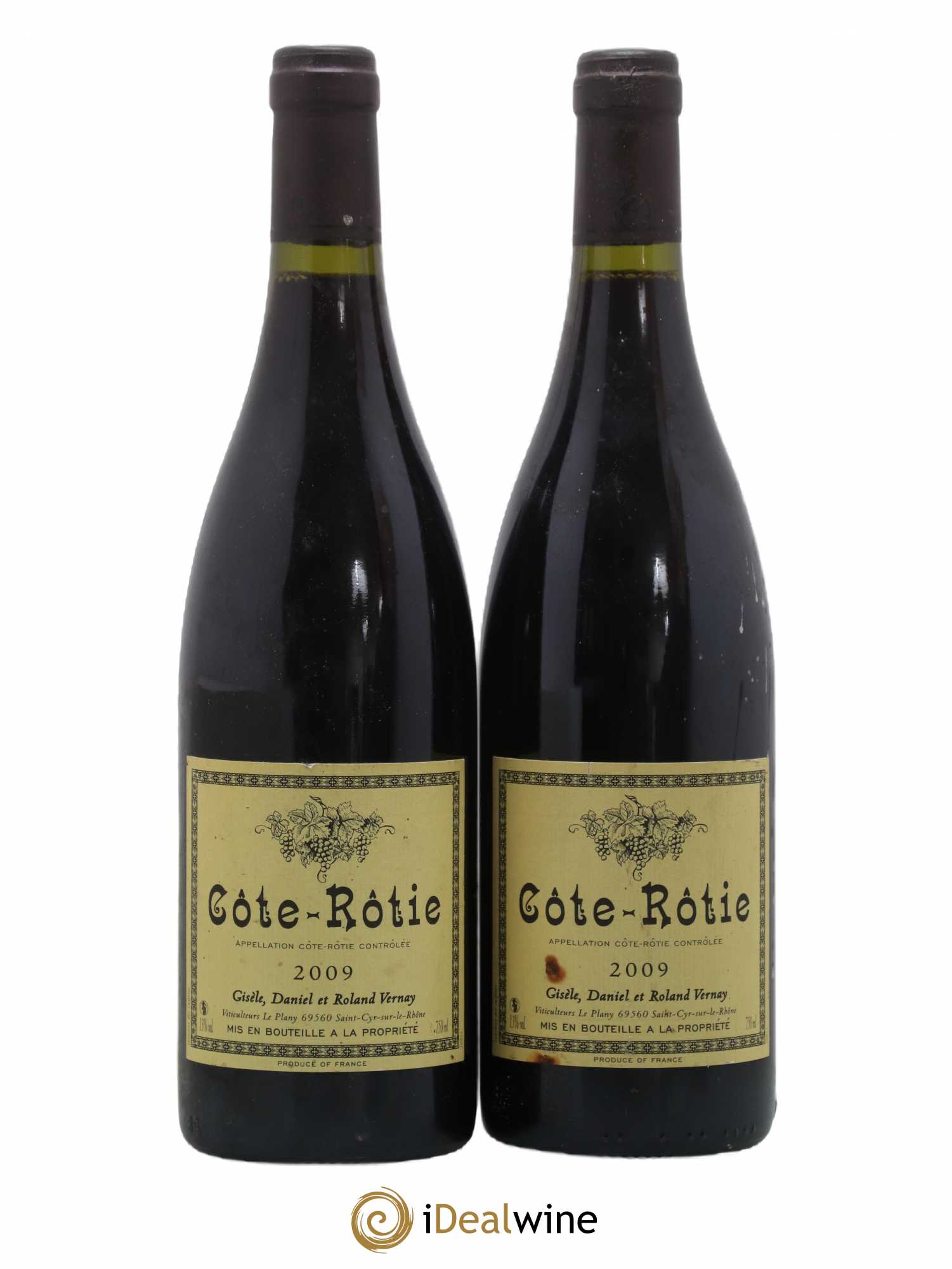 Côte-Rôtie Gisèle Daniel et Rolland Vernay 2009 - Lot de 2 bouteilles - 0