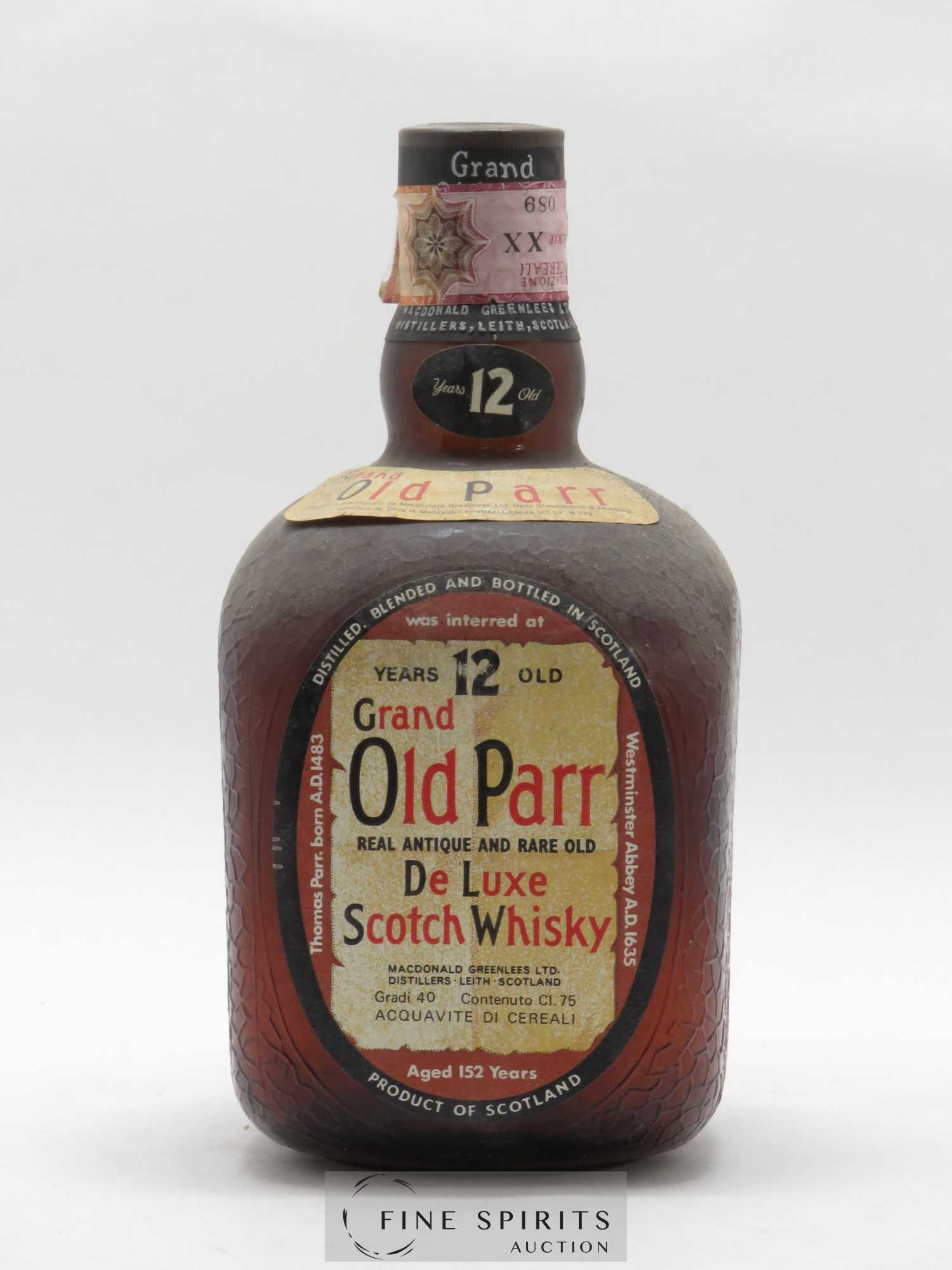 Old Parr 12 years Of. - Lot of 1 bottle - 0