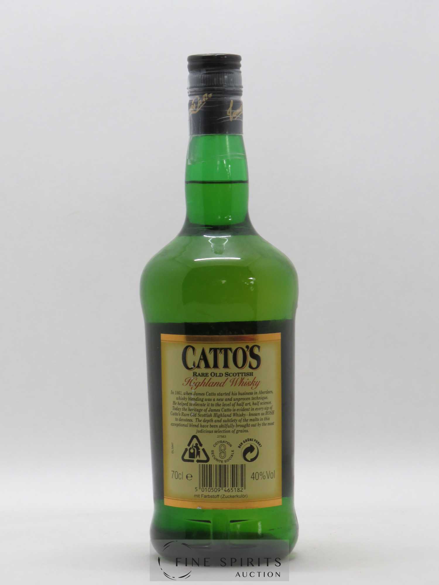 Catto's Of. JC 1861 Rare Old Scottish Highland Whisky - Lot of 1 bottle - 2