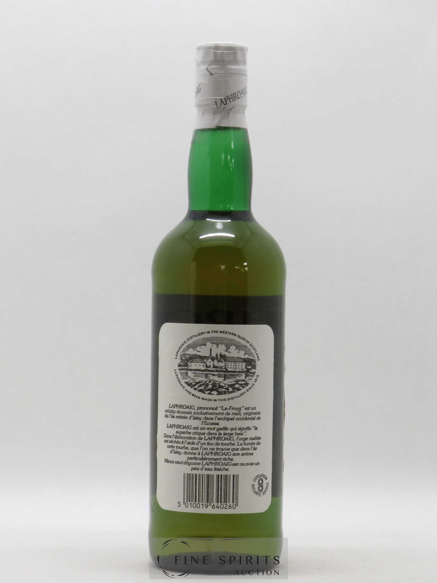 Laphroaig 10 years Of. Martini & Rossi Importateur (70cl.) - Lot de 1 bouteille - 2