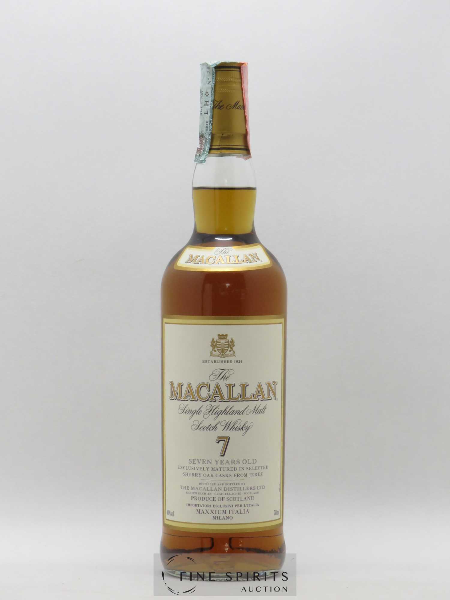 Macallan (The) 7 years Of. The Mystery of Sherry Oak Maturation Maxxium Italia Milano Exclusively Matured in Selected Sherry Oak Cask From Jerez - Lot of 1 bottle - 1