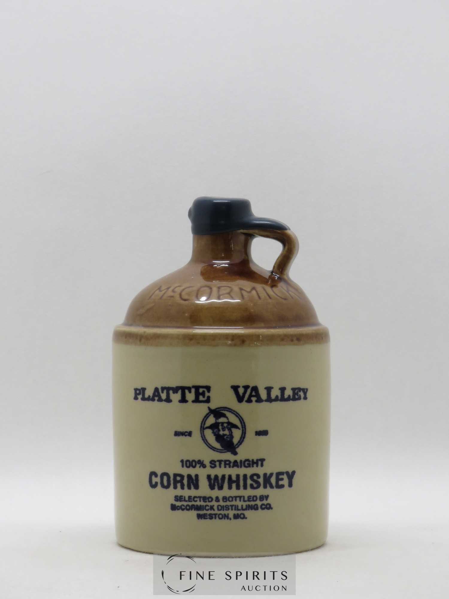 Platte Valley 3 years Mc Cormick 100% Corn Whiskey - Lot of 1 bottle - 0