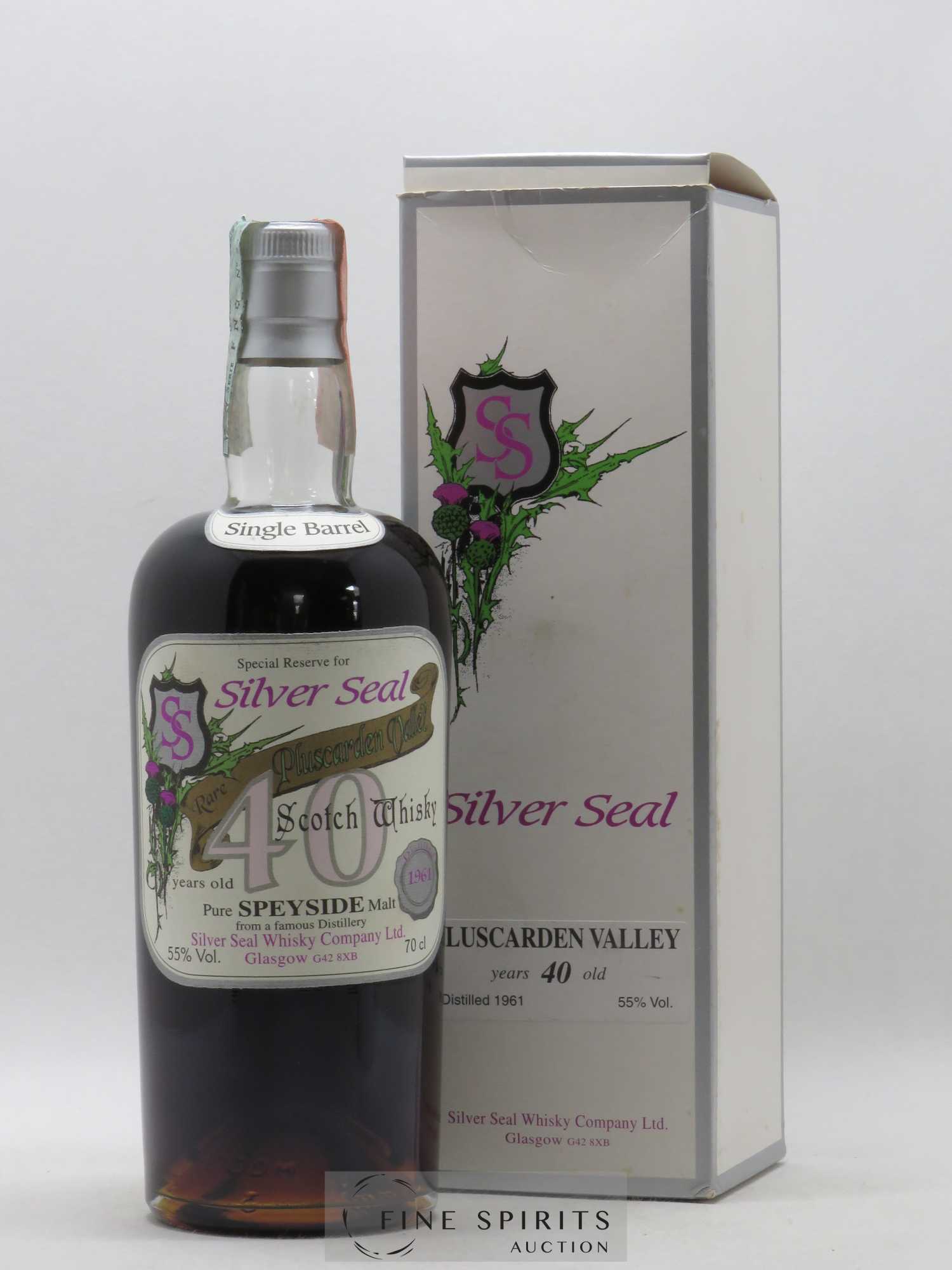 Pluscarden Valley 40 years 1961 Silver Silver Seal Whisky Company Single Barrel Limited Edition 170 Bottles Special Reserve - Lot of 1 bottle - 0