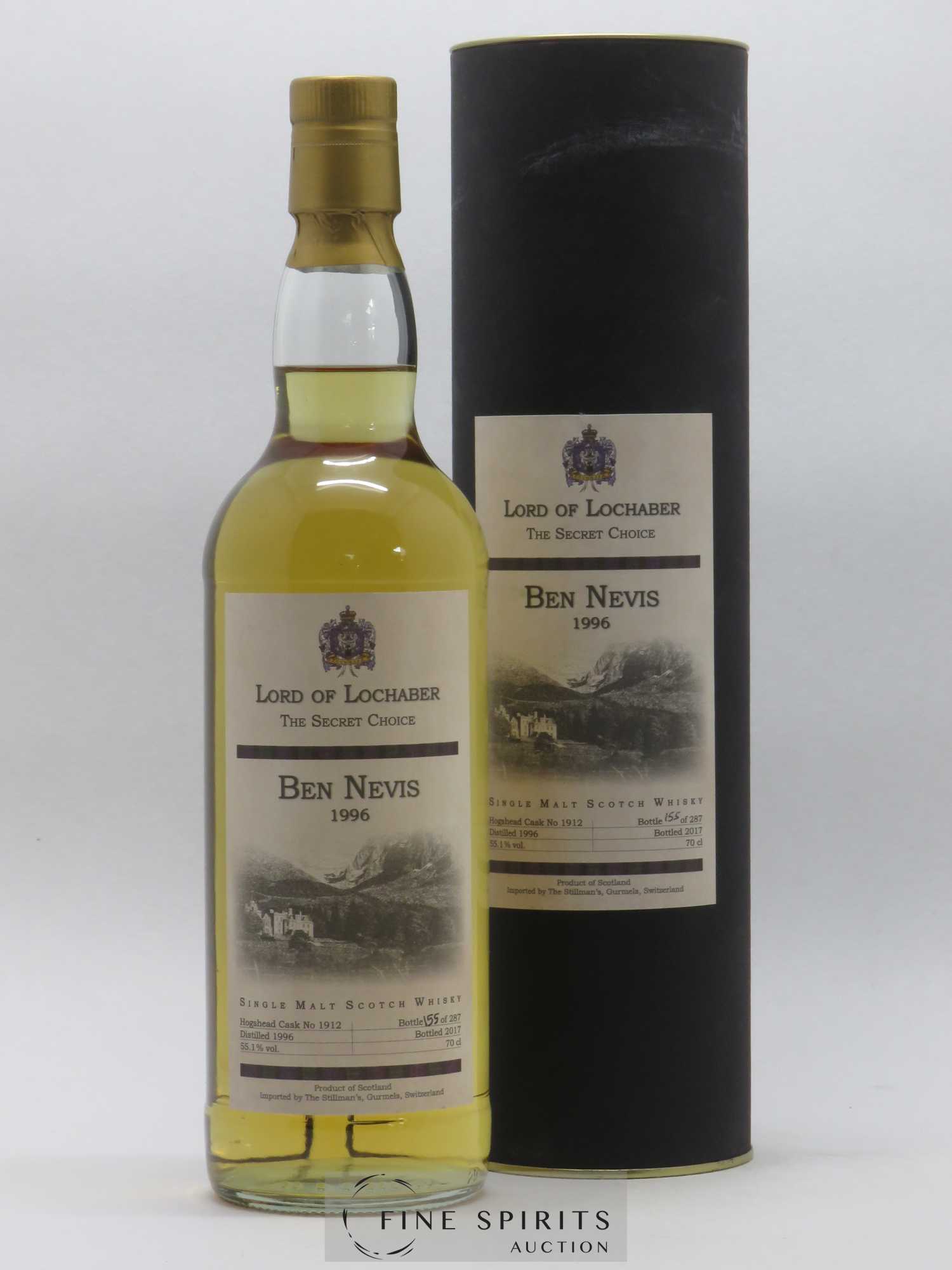 Ben Nevis 1996 The Stillman Lord of Lochaber Hogshead Cask n°1912 - bottled 2017 The Secret Choice - Lot de 1 bouteille - 0