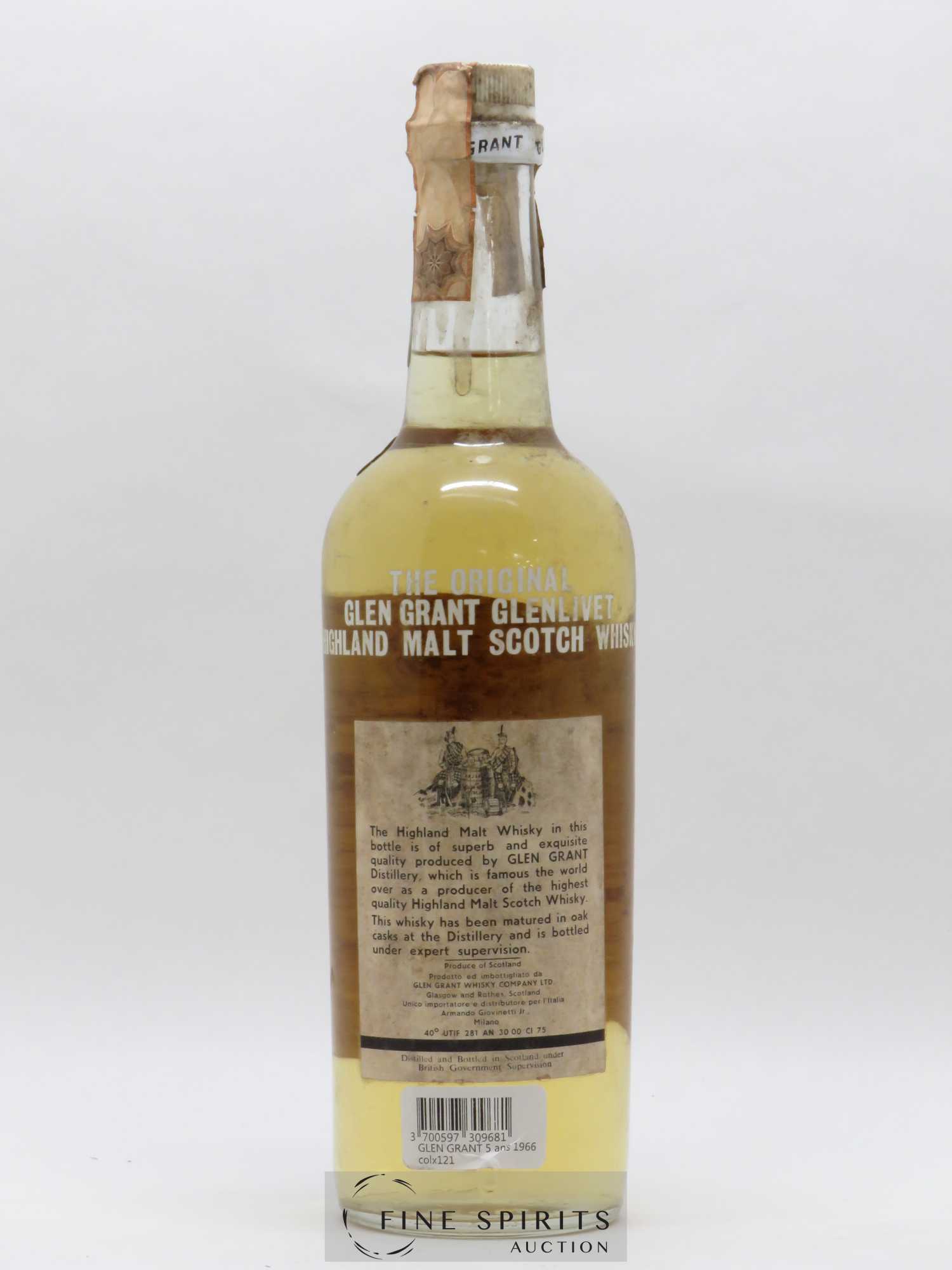 Glen Grant 5 years 1966 Of. - Lot de 1 bouteille - 1