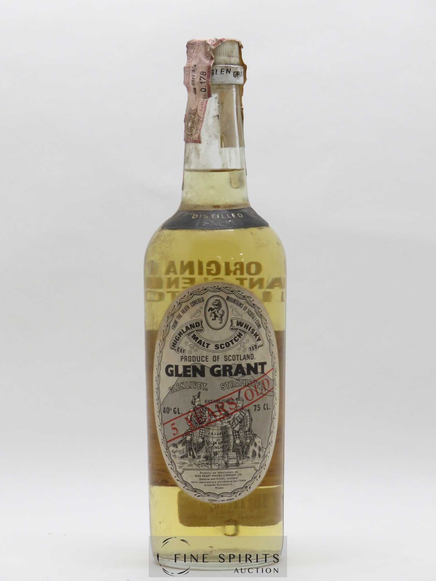 Glen Grant 5 years 1966 Of. - Lot of 1 bottle - 0