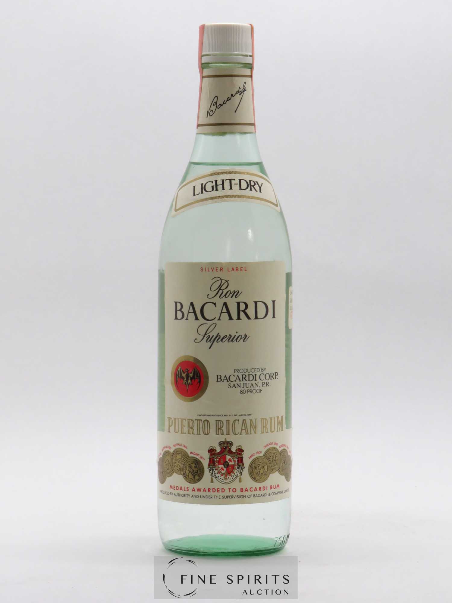 Bacardi Of. Silver Label Light-Dry Superior - Lot de 1 bouteille - 1