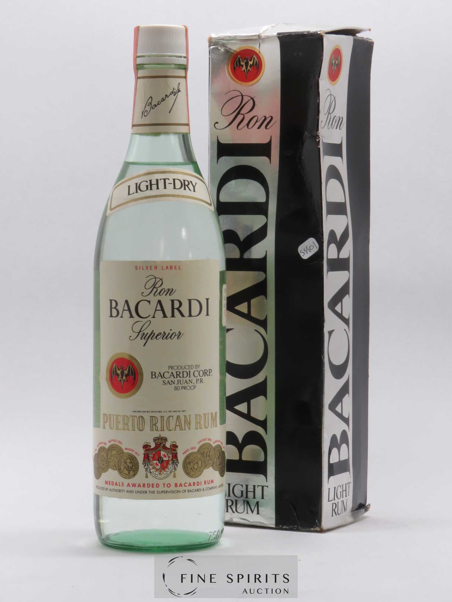 Bacardi Of. Silver Label Light-Dry Superior - Lot de 1 bouteille - 0