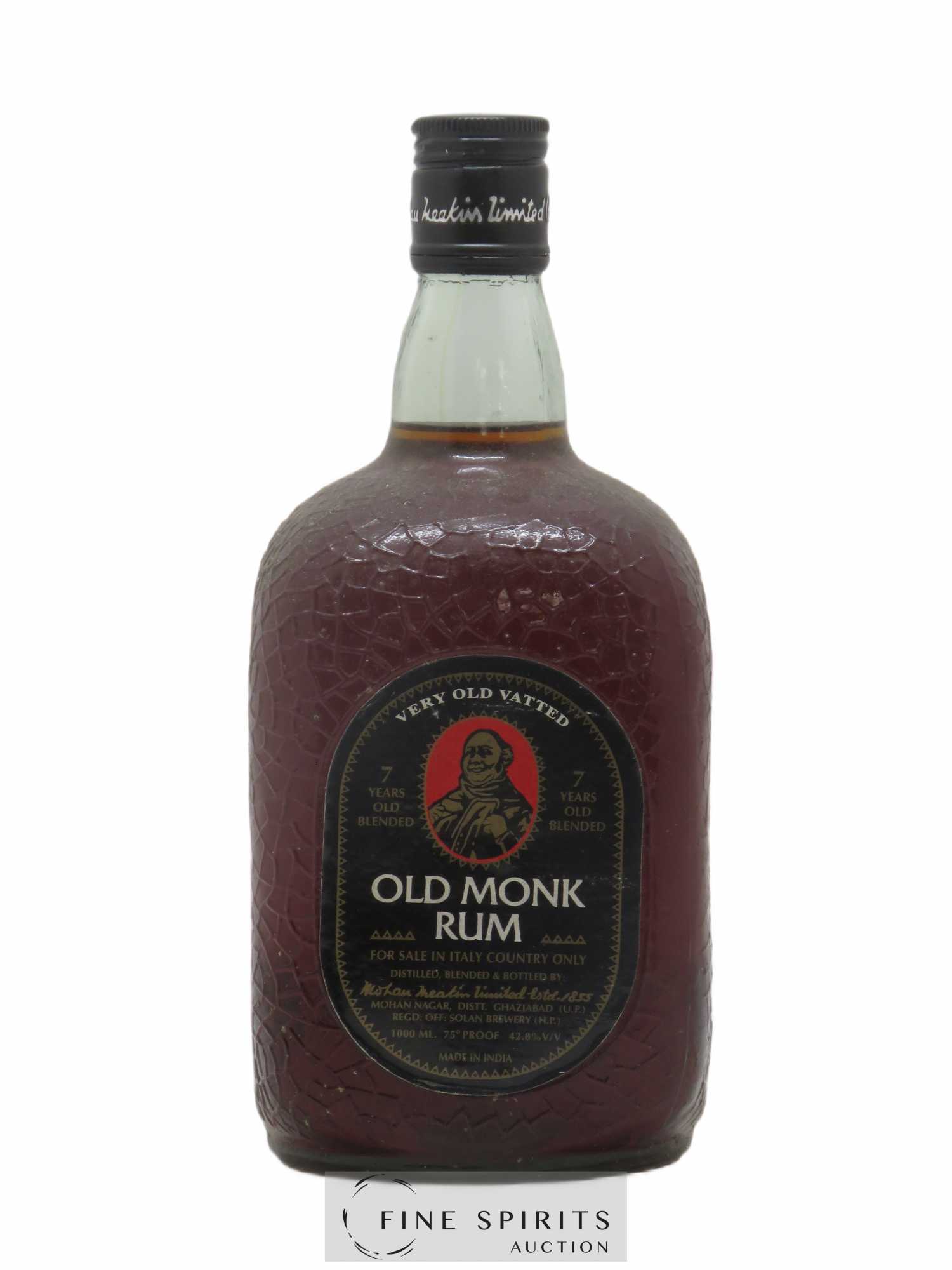 Old Monk 7 years Of. Very Old Vatted - Lot of 1 bottle - 0